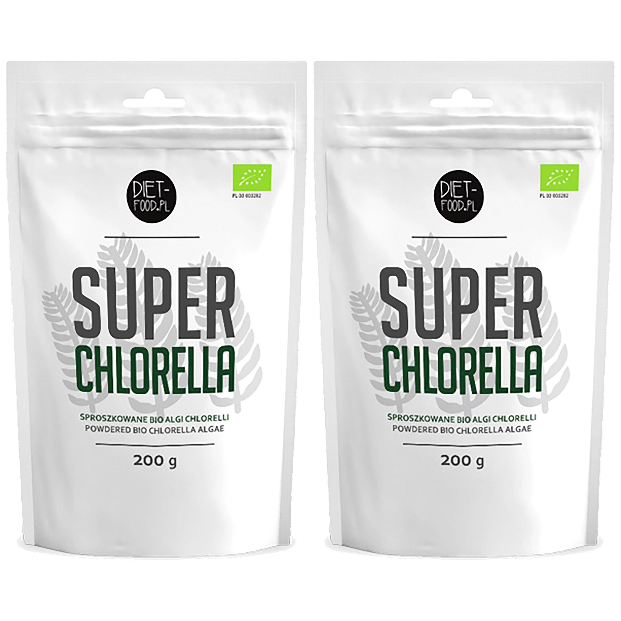 DIET FOOD Bio Chlorella - 2x 200g