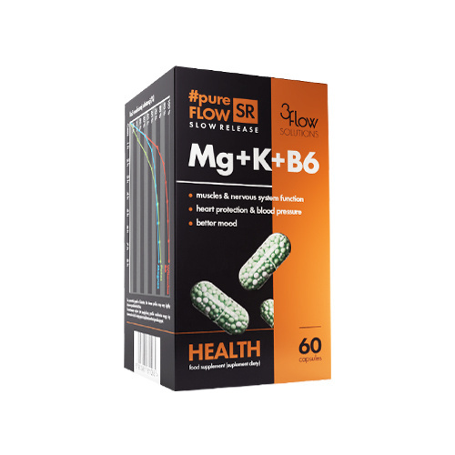 3FLOW SOLUTIONS Magnez + Potas + Witamina B6 - 60 caps