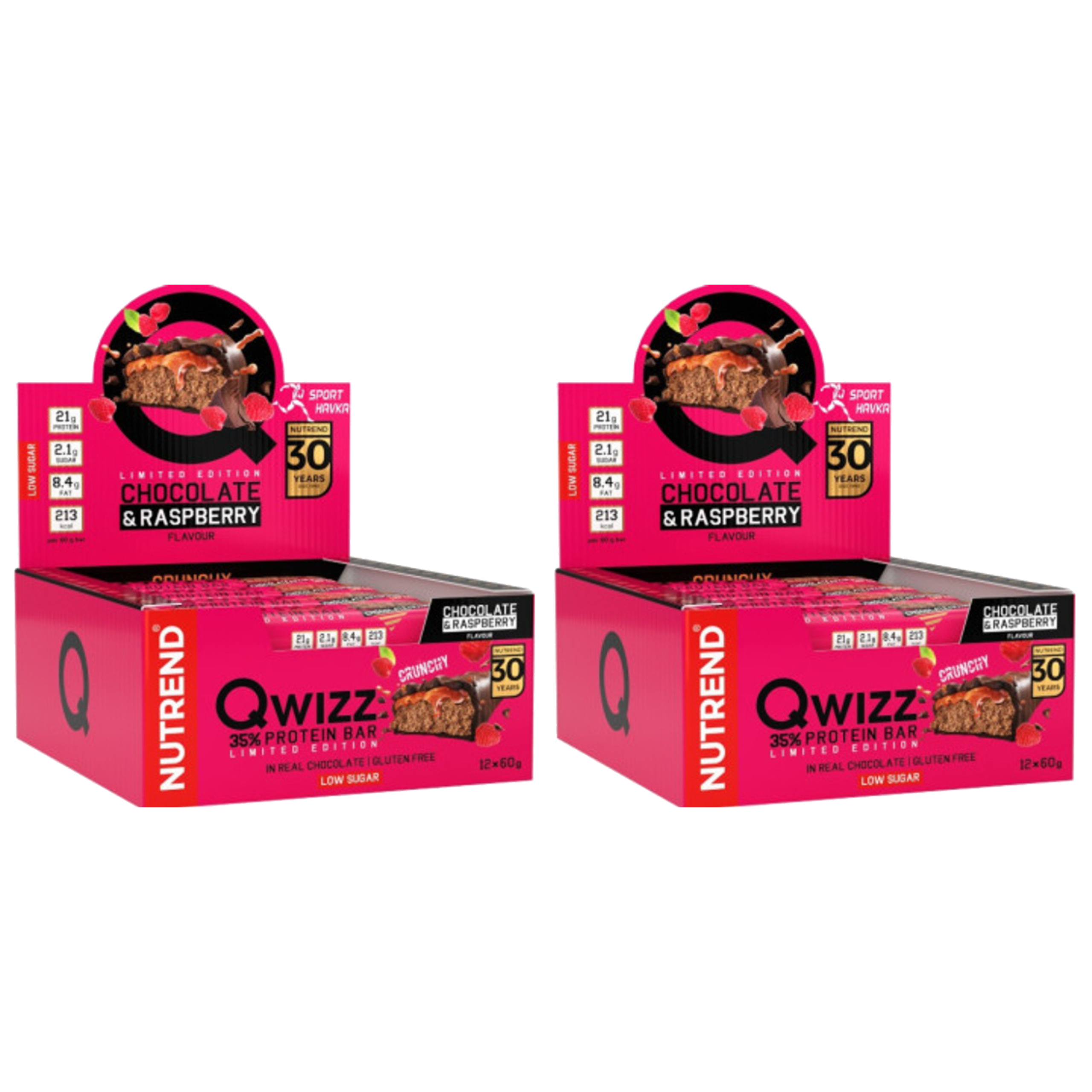 NUTREND - Baton QWIZZ Protein Bar - 24x 2x 60g