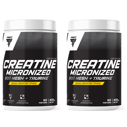 TREC Creatine Micronized 200mesh + Taurine - 2x 400g
