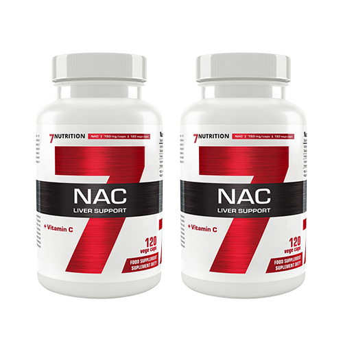 7 NUTRITION NAC + Vitamin C - 2x 120vcaps