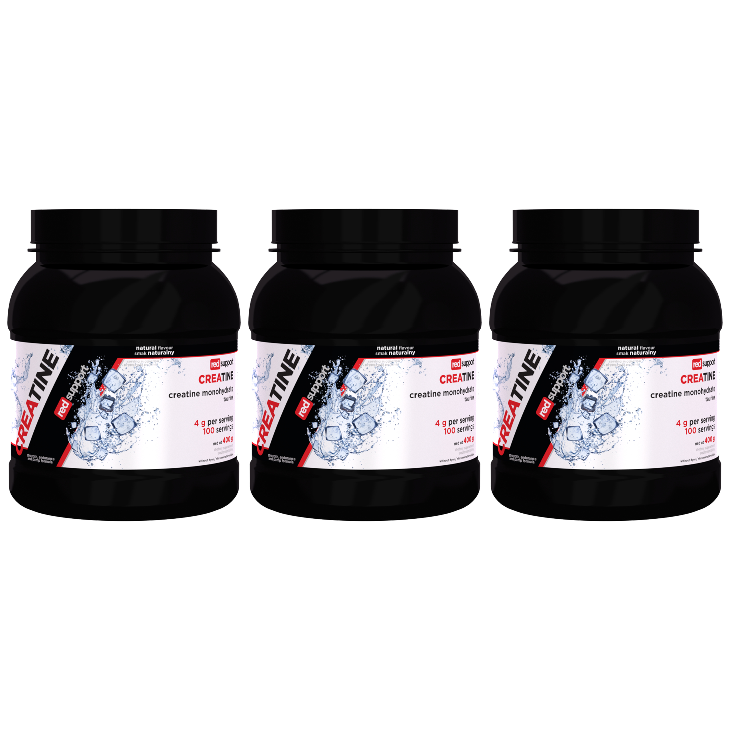 RED SUPPORT Creatine - 3x 400g