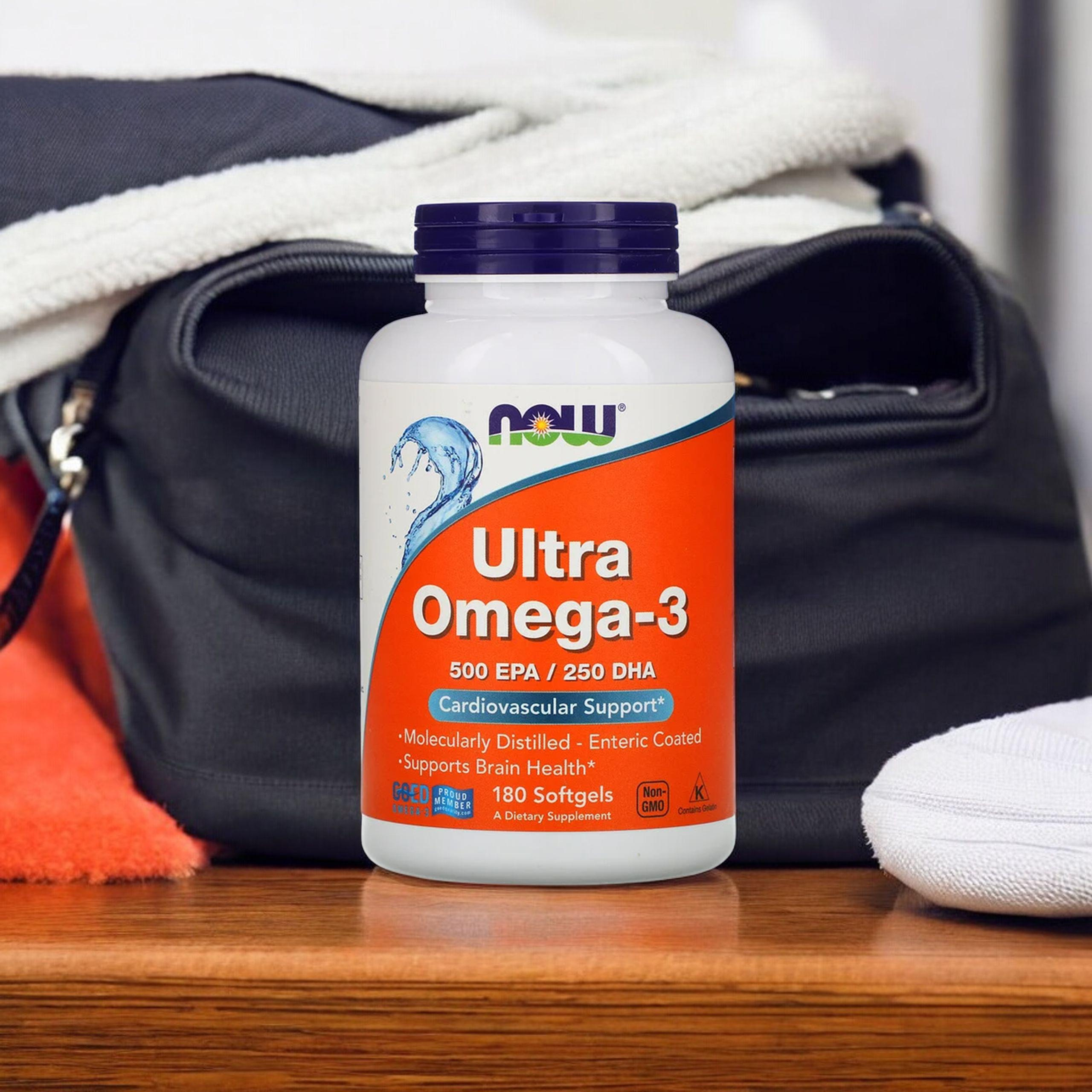 NOW Ultra Omega 3 - 500 EPA / 250 DHA - 3x 180softgels