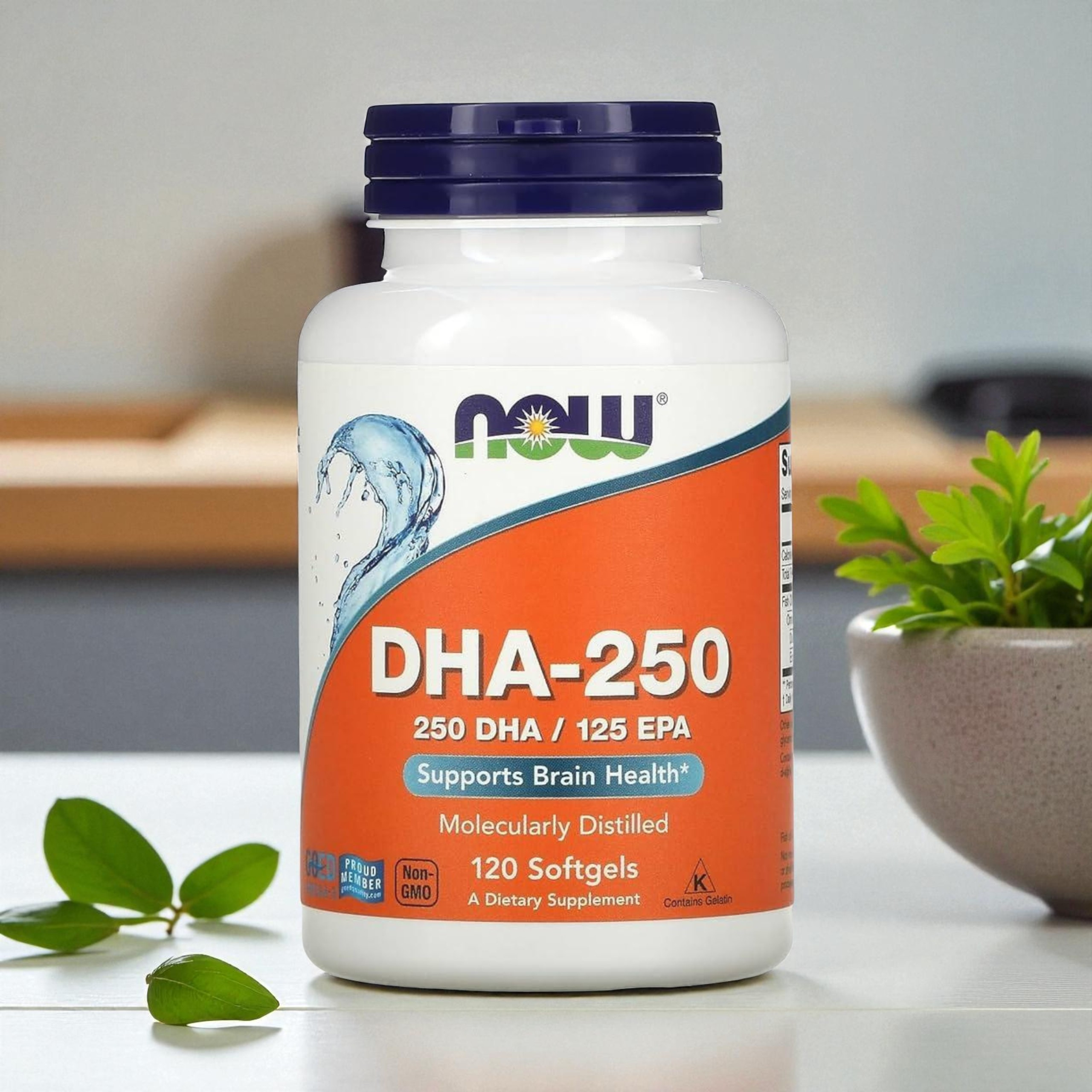 NOW - DHA 250mg - 3x 120softgels