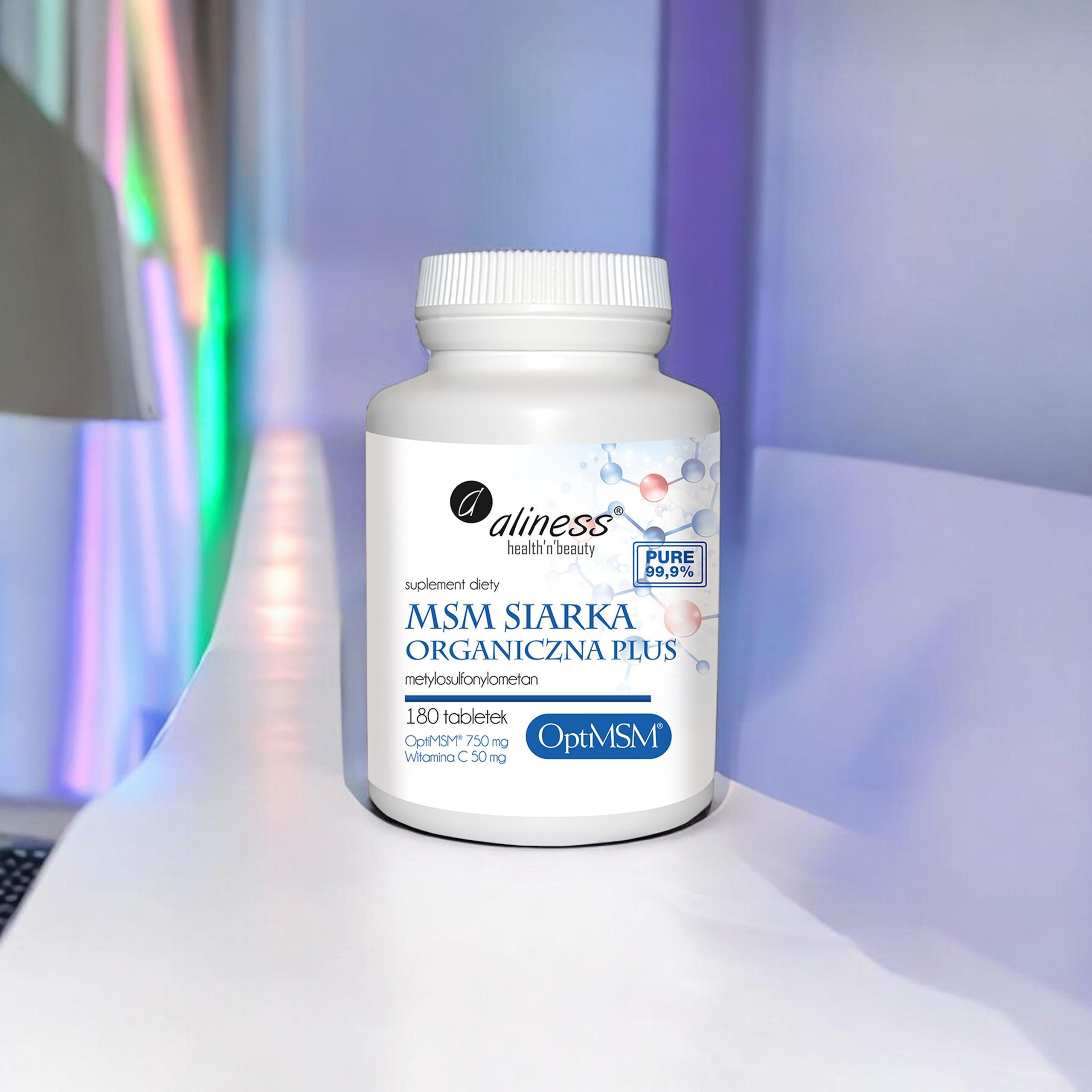 ALINESS MSM Siarka Organiczna PLUS - 3x 180tabs