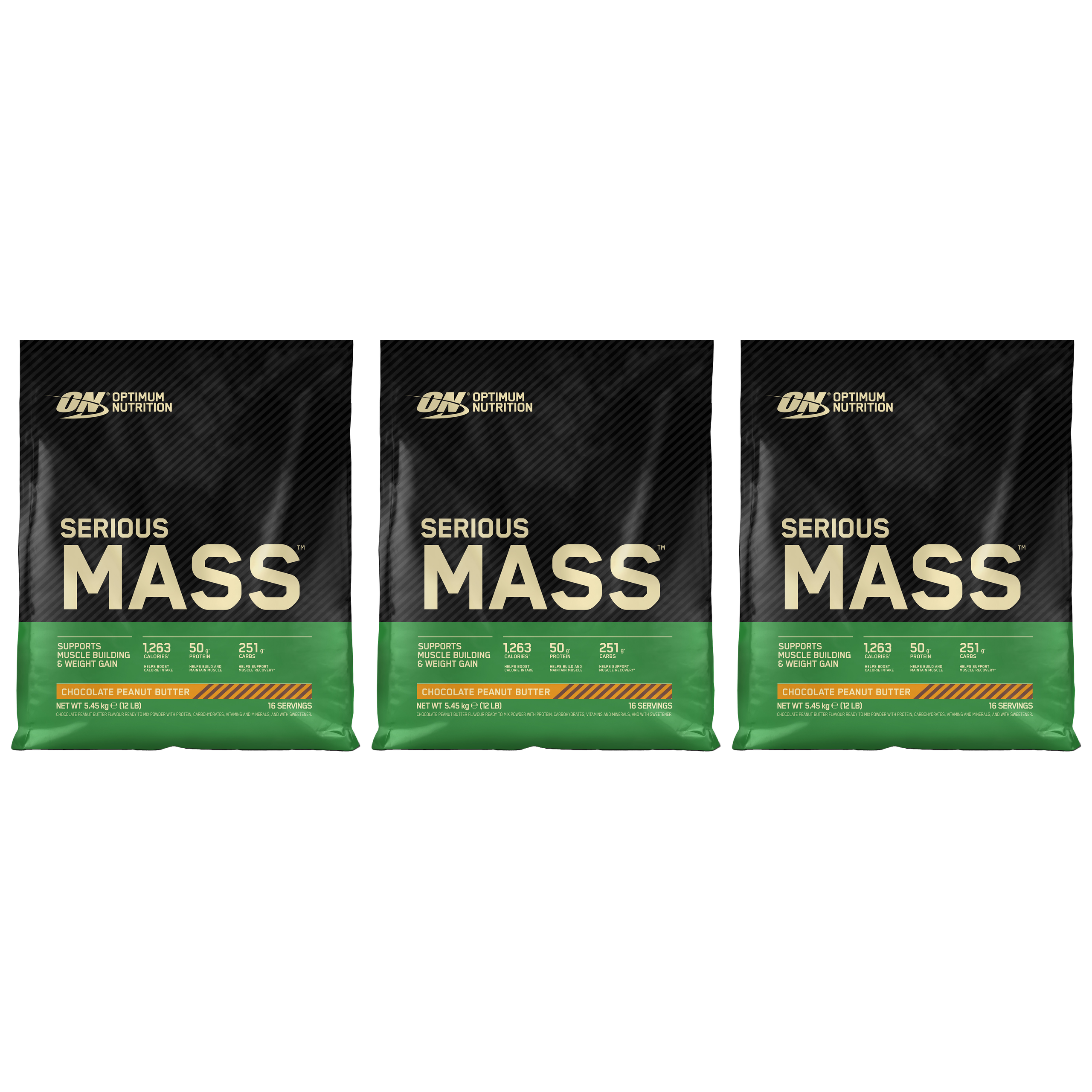 OPTIMUM NUTRITION Serious Mass - 3x 5450g