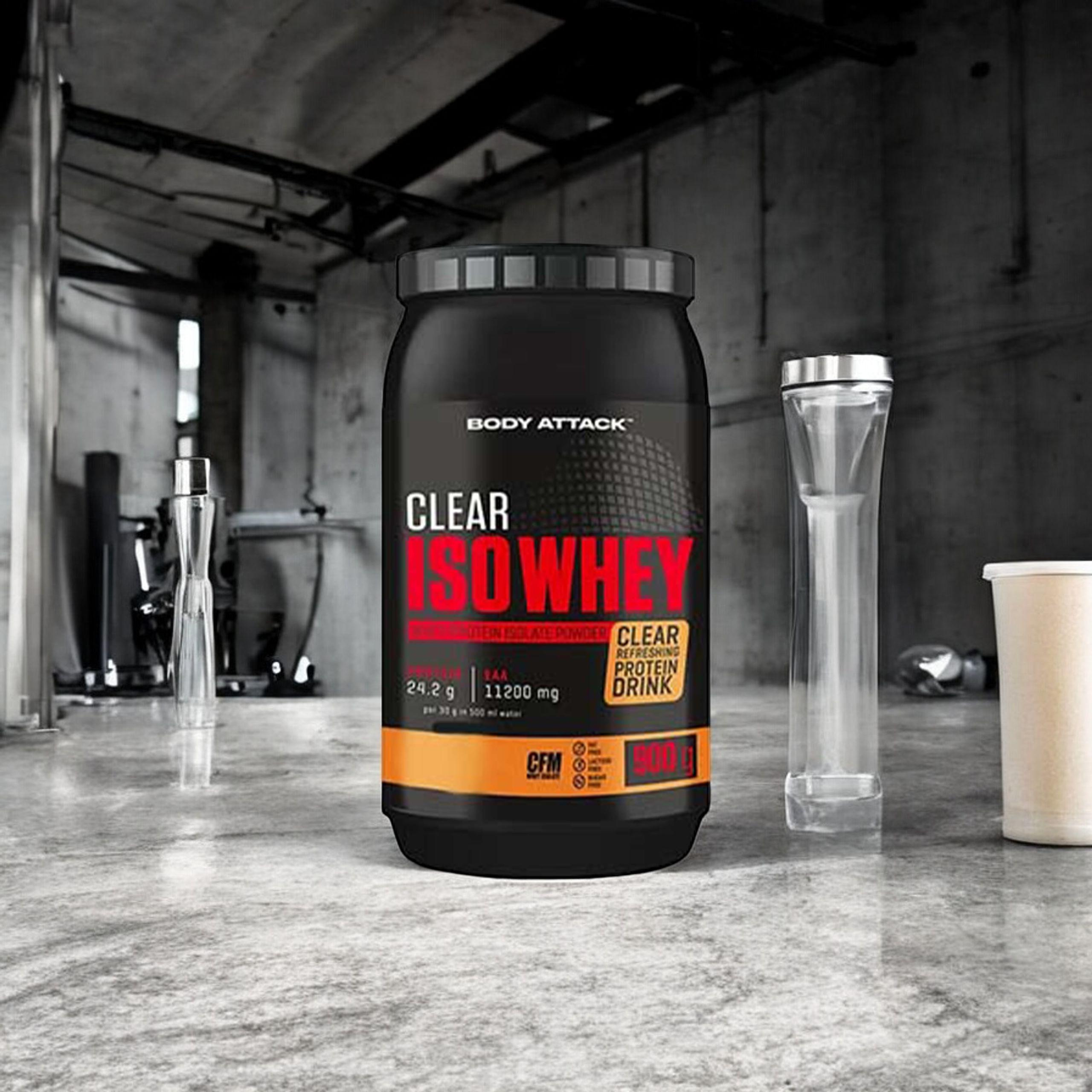BODY ATTACK Clear Iso Whey - 3x 900g