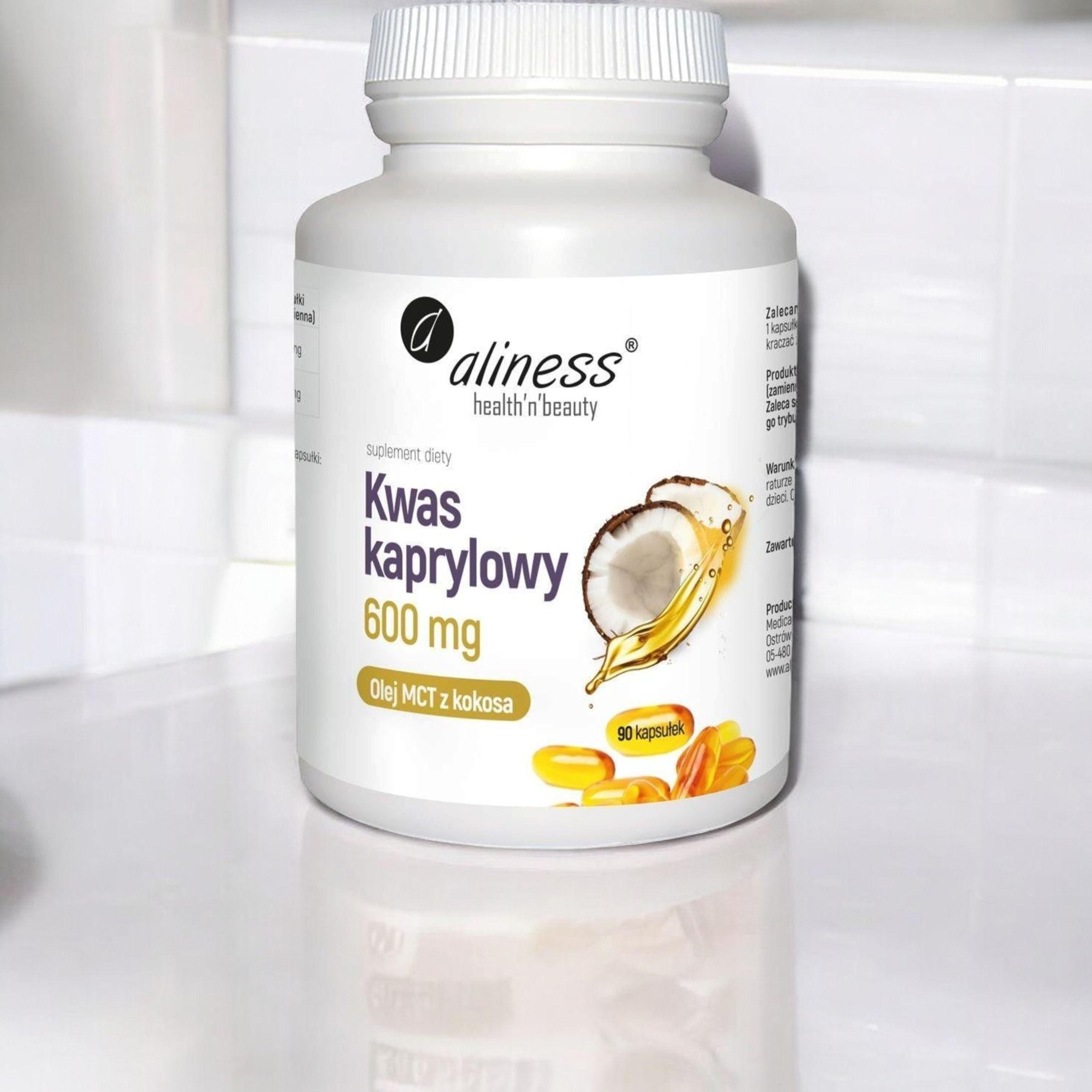 ALINESS - Kwas Kaprylowy 600mg (60% C8) - 90caps.