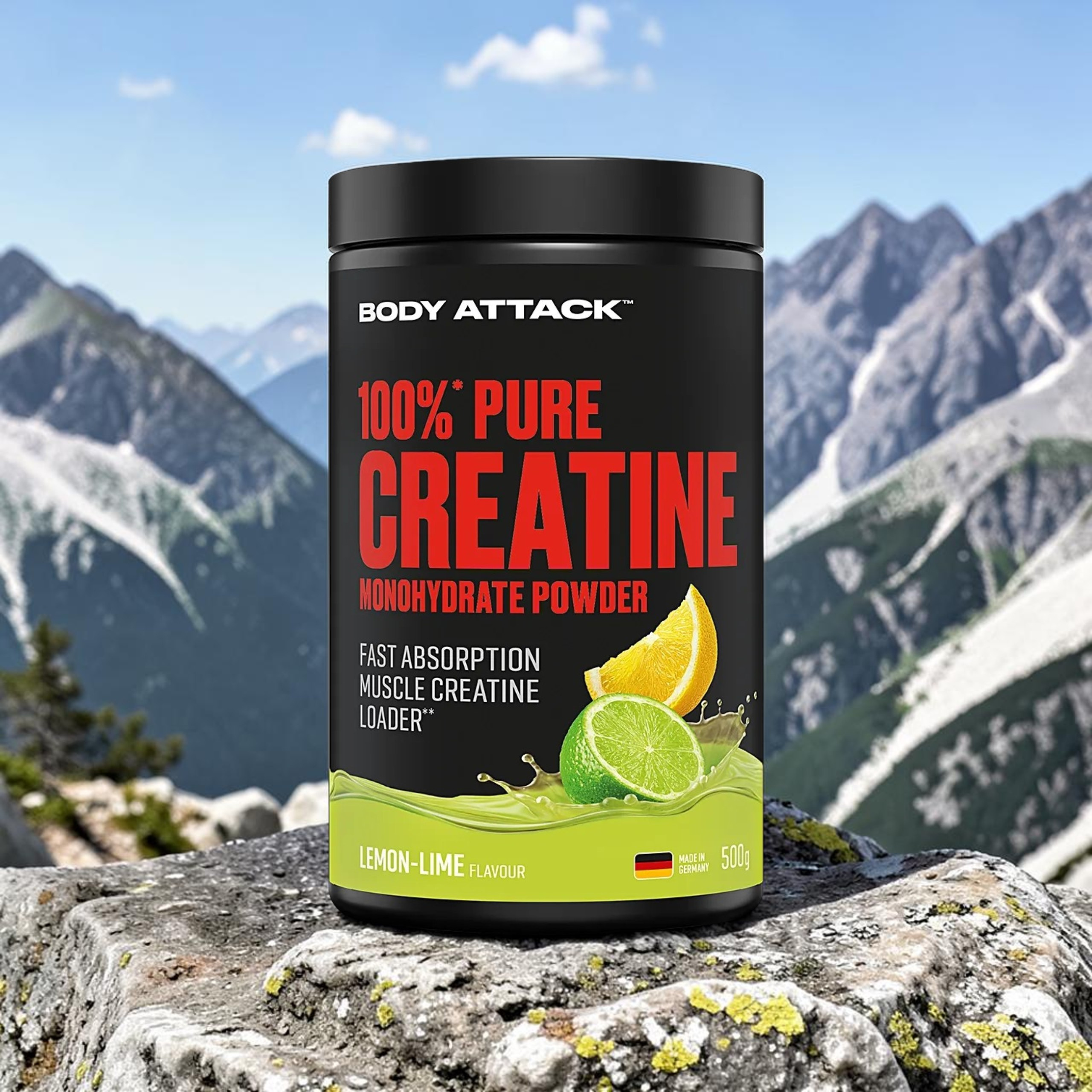 BODY ATTACK - 100% Pure Creatine - 2x 500g