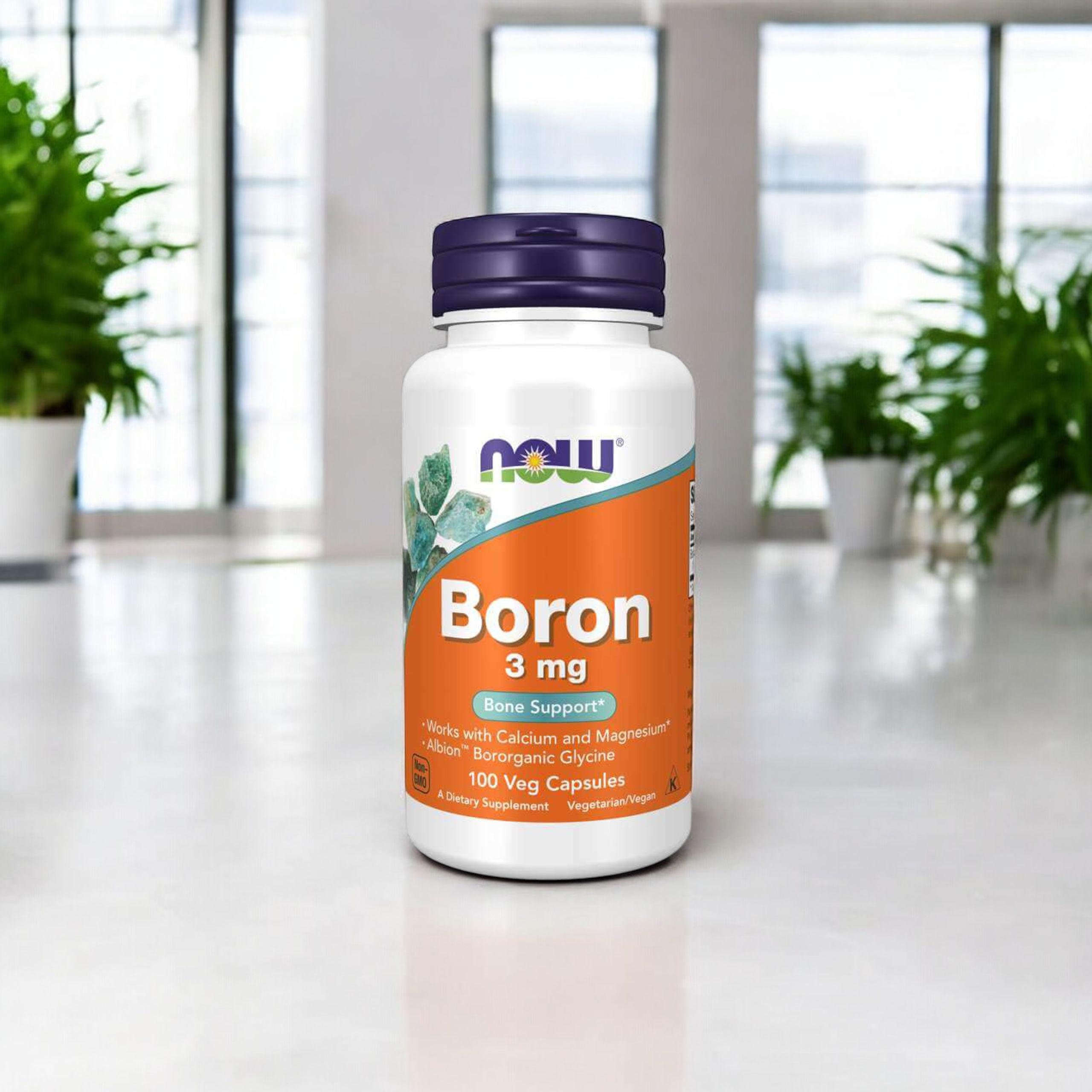 NOW Boron 3mg - 3x 100vcaps.
