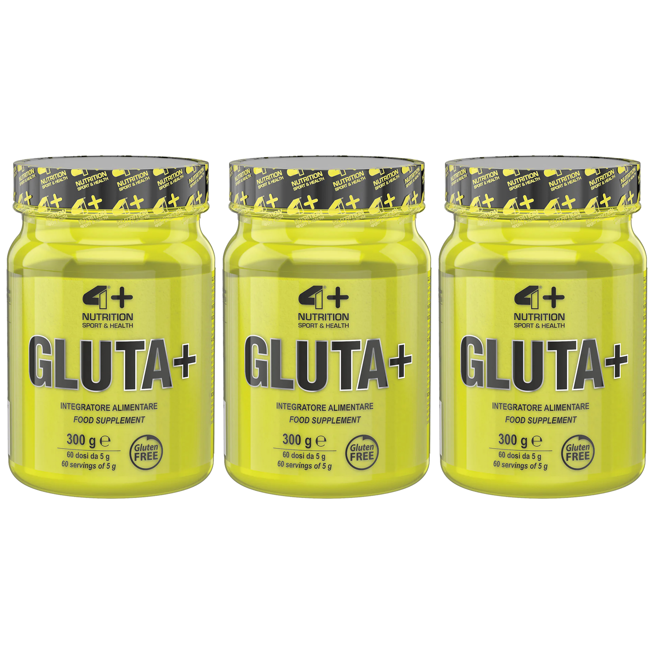 4+ NUTRITION Gluta+ - 3x 300g