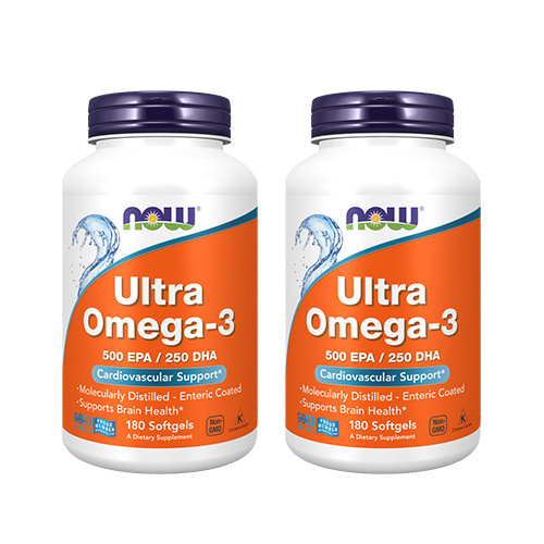 NOW Ultra Omega 3 - 500 EPA / 250 DHA - 2x 180softgels