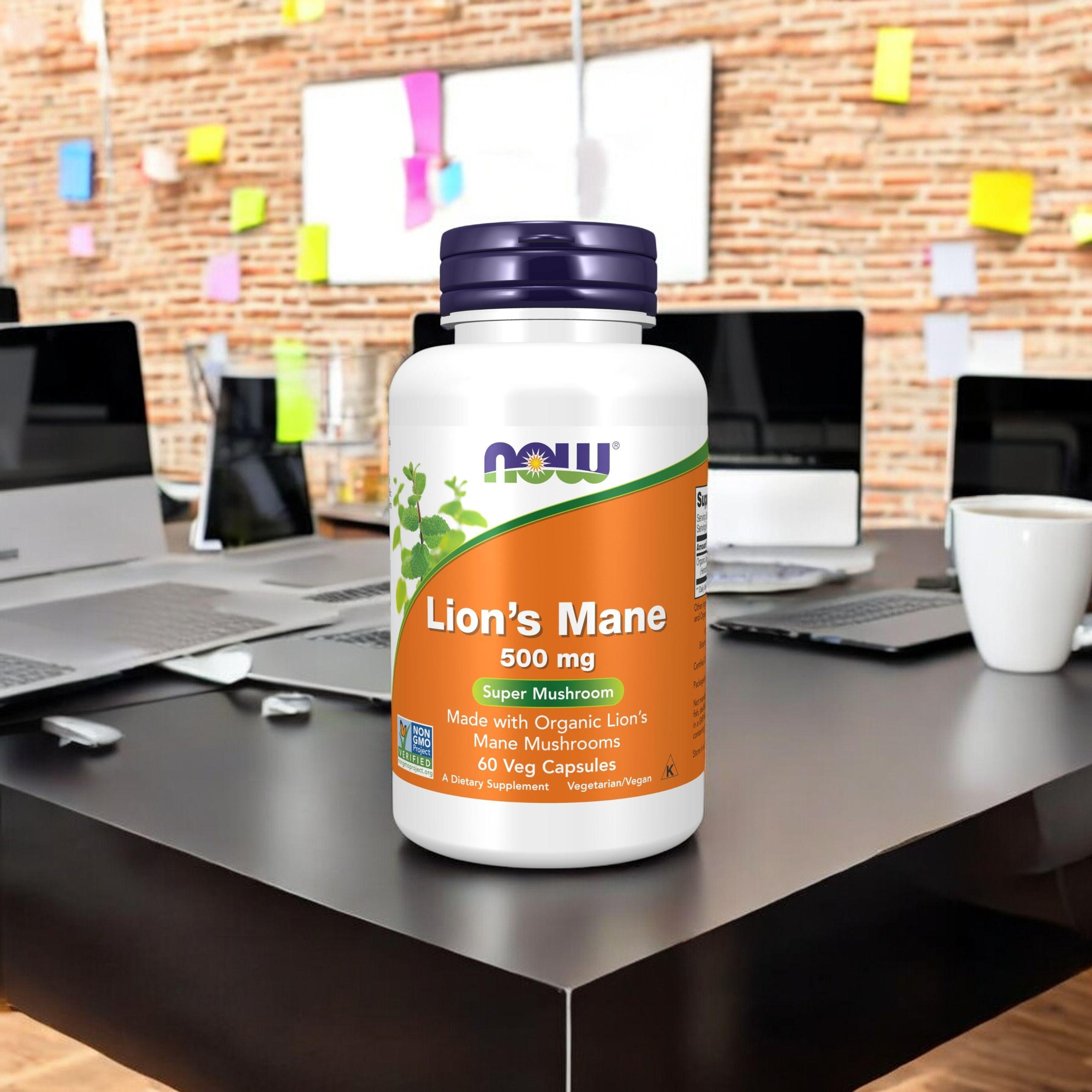 NOW - Lion's Mane Mushroom 500mg - 60caps.