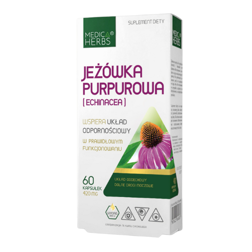 MEDICA HERBS - Jeżówka Purpurowa 420mg (Echinacea) - 3x 60caps.