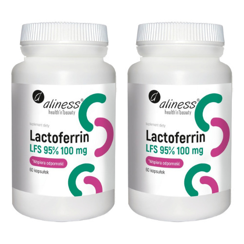 ALINESS Lactoferrin LFS 95% 100mg - 2x 60caps.