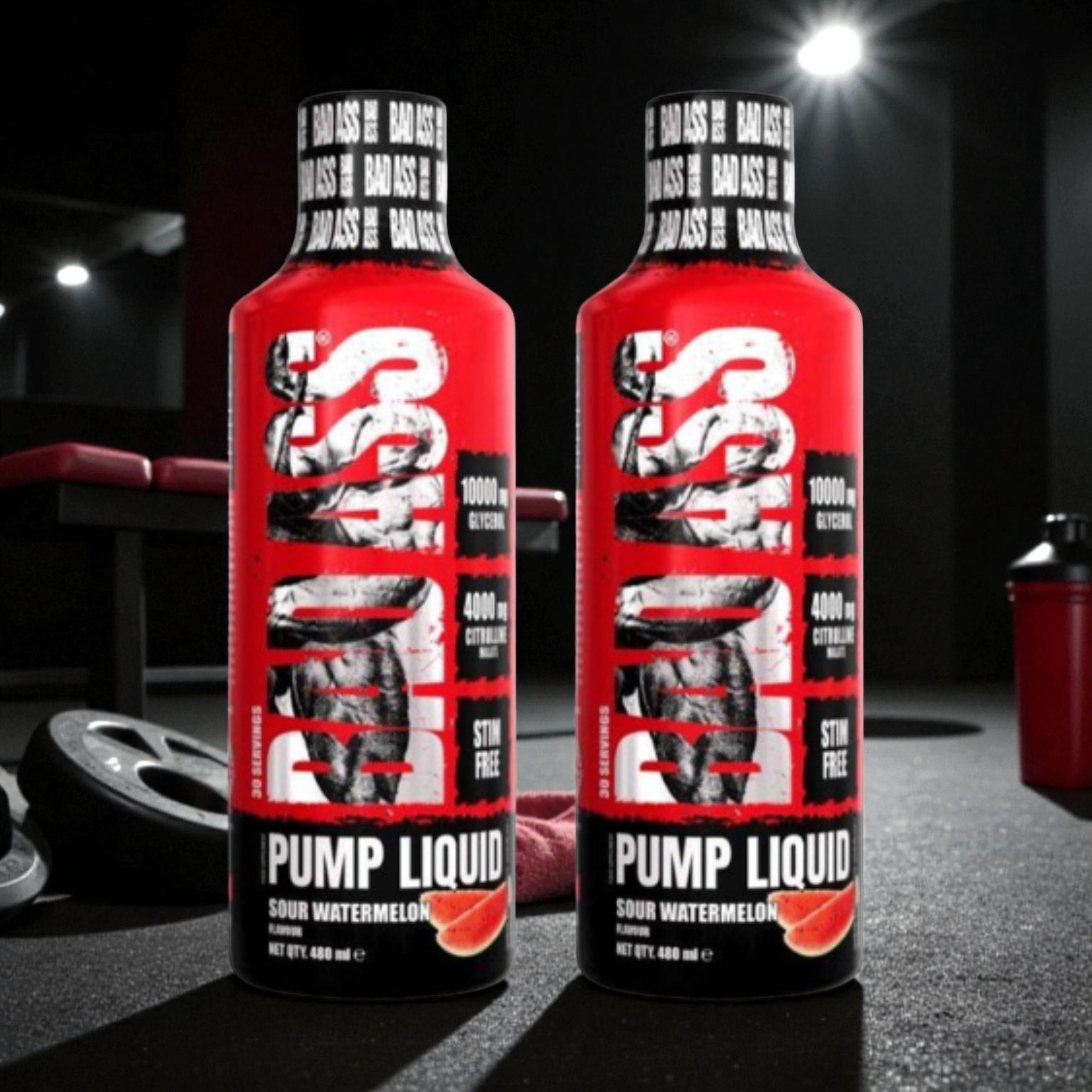 BAD ASS - Bad Ass Pump Liquid - 2x 480ml - Sour Watermelon - WYPRZEDAŻ - 31-03