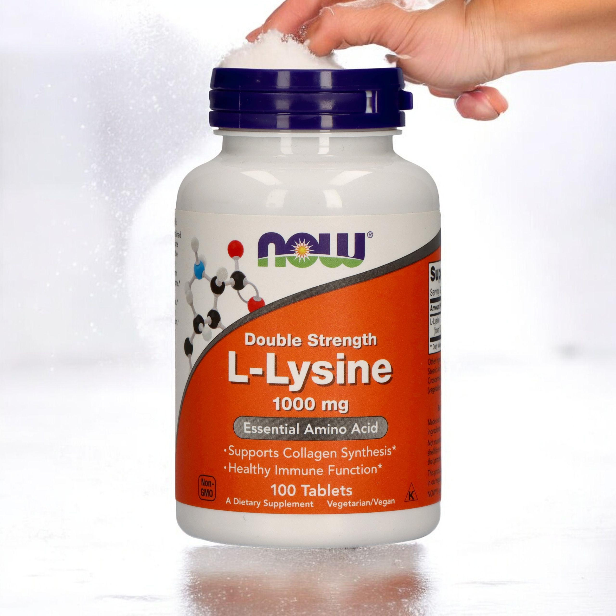 NOW L-Lysine 1000mg - 3x 100tabs
