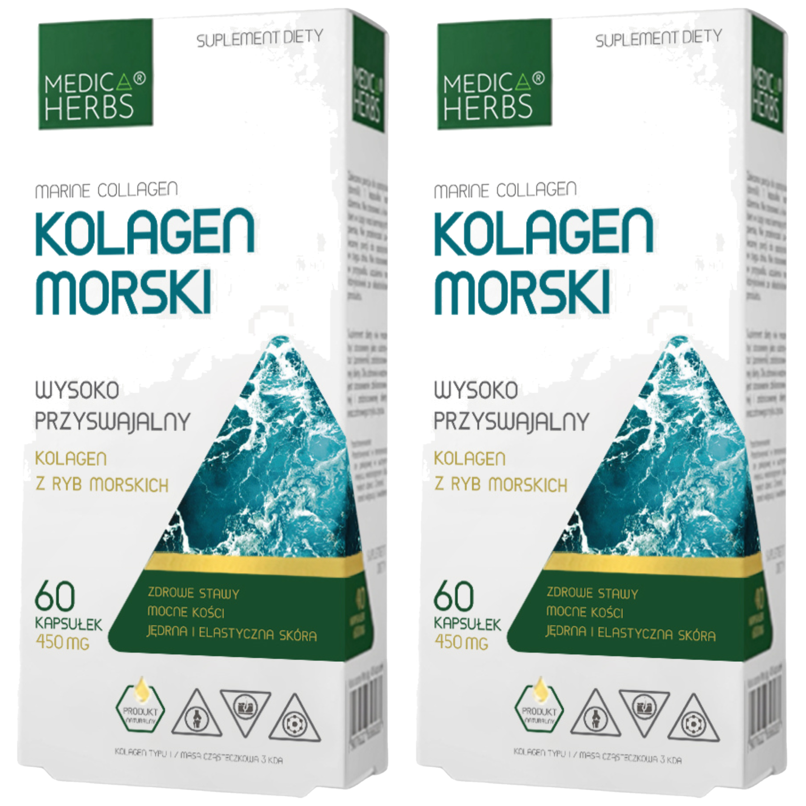 MEDICA HERBS - Kolagen Morski 450mg - 2x 60caps.