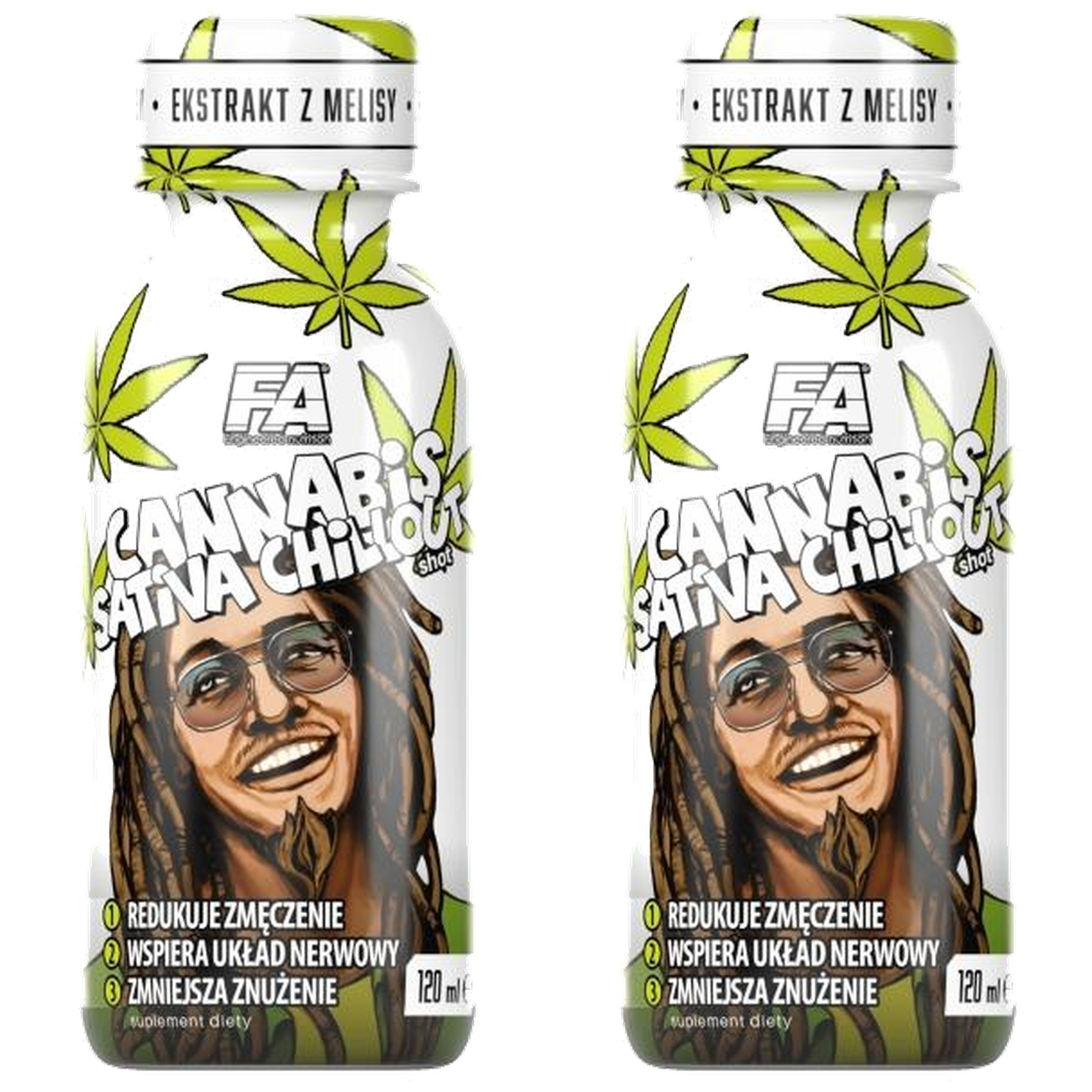 FITNESS AUTHORITY - Cannabis Sativa Chillout Shot  - 2x 120ml - Konopia