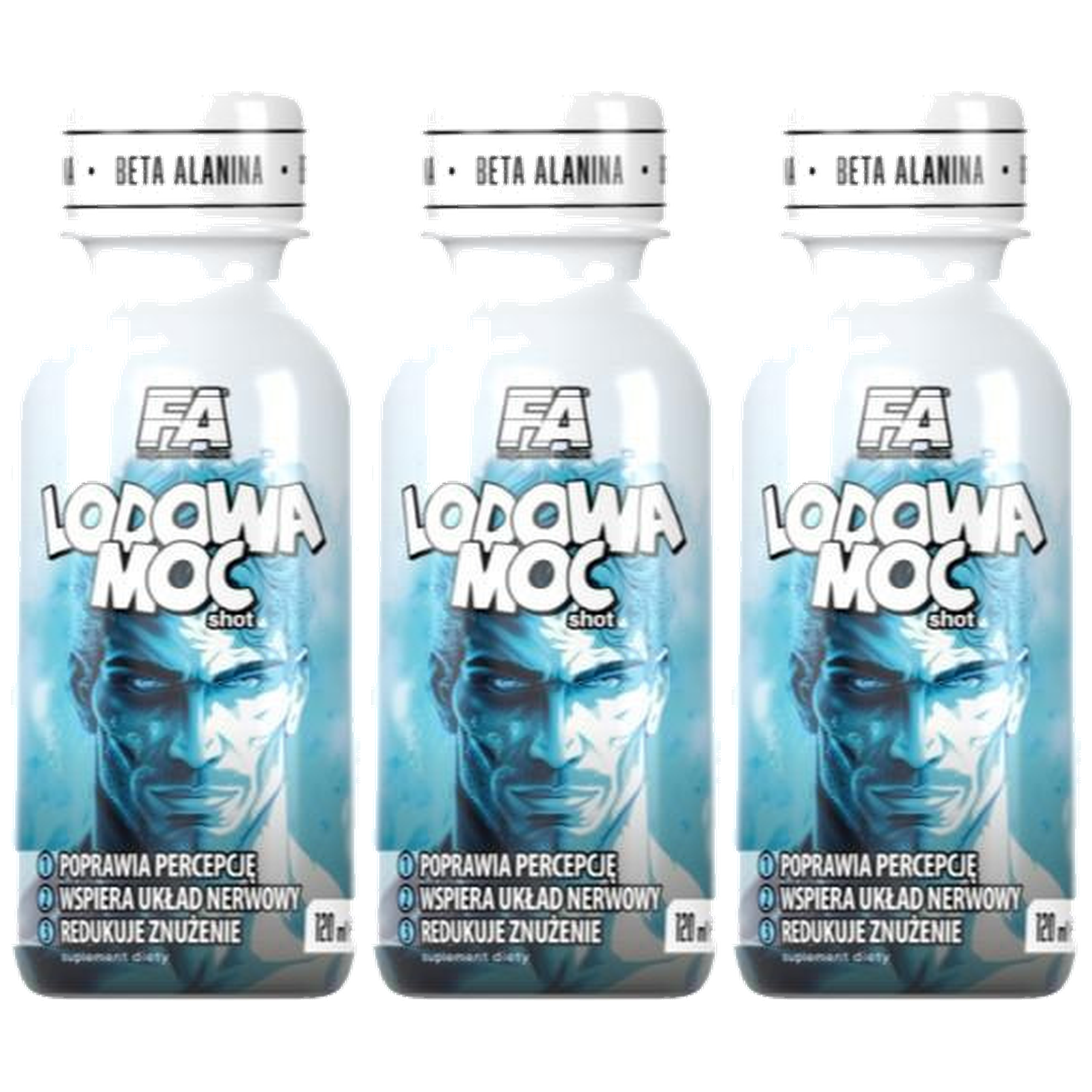 FITNESS AUTHORITY - Lodowa Moc Shot - 3x 120ml - Lemon Ice Tea