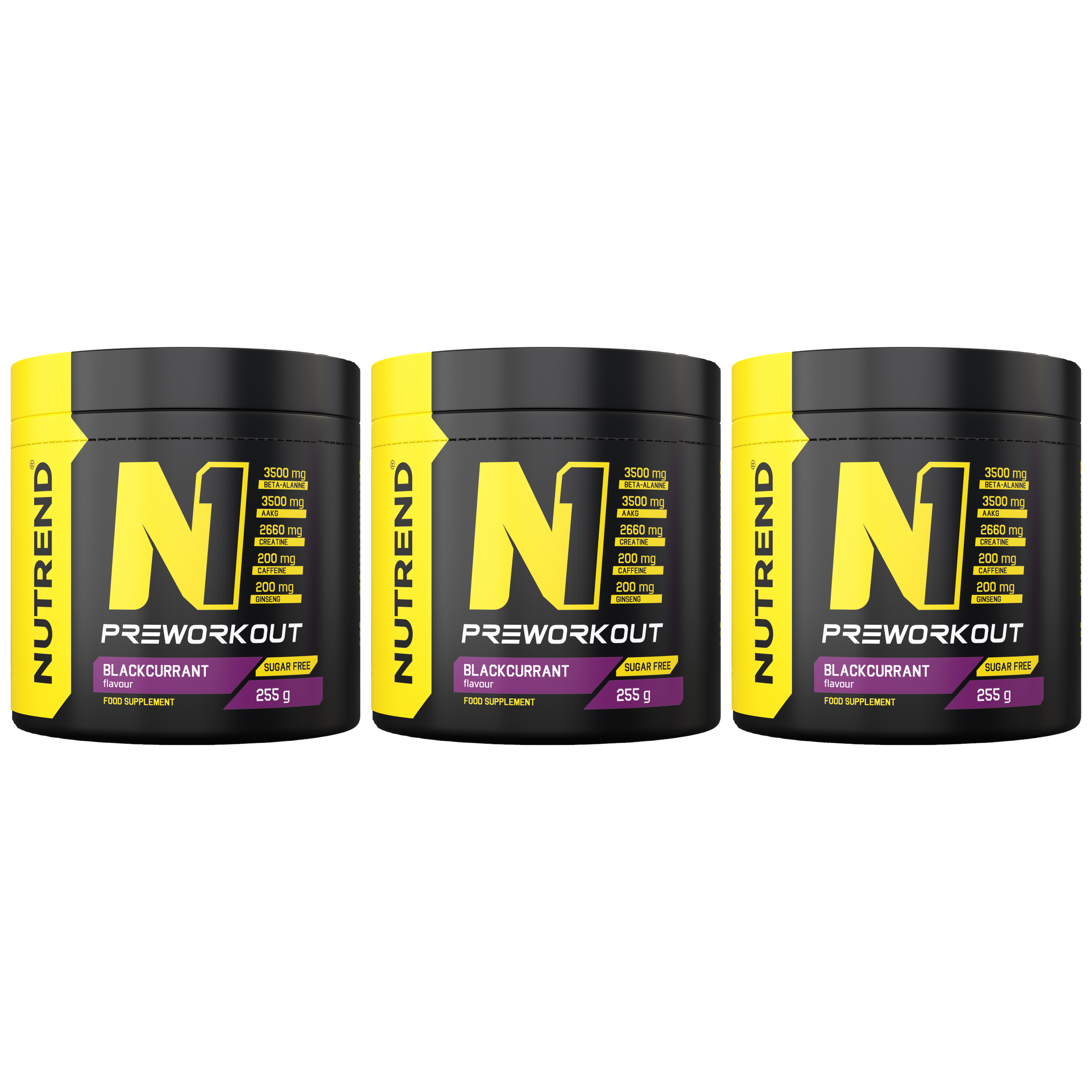 NUTREND N1 Pre Workout - 3x 255g