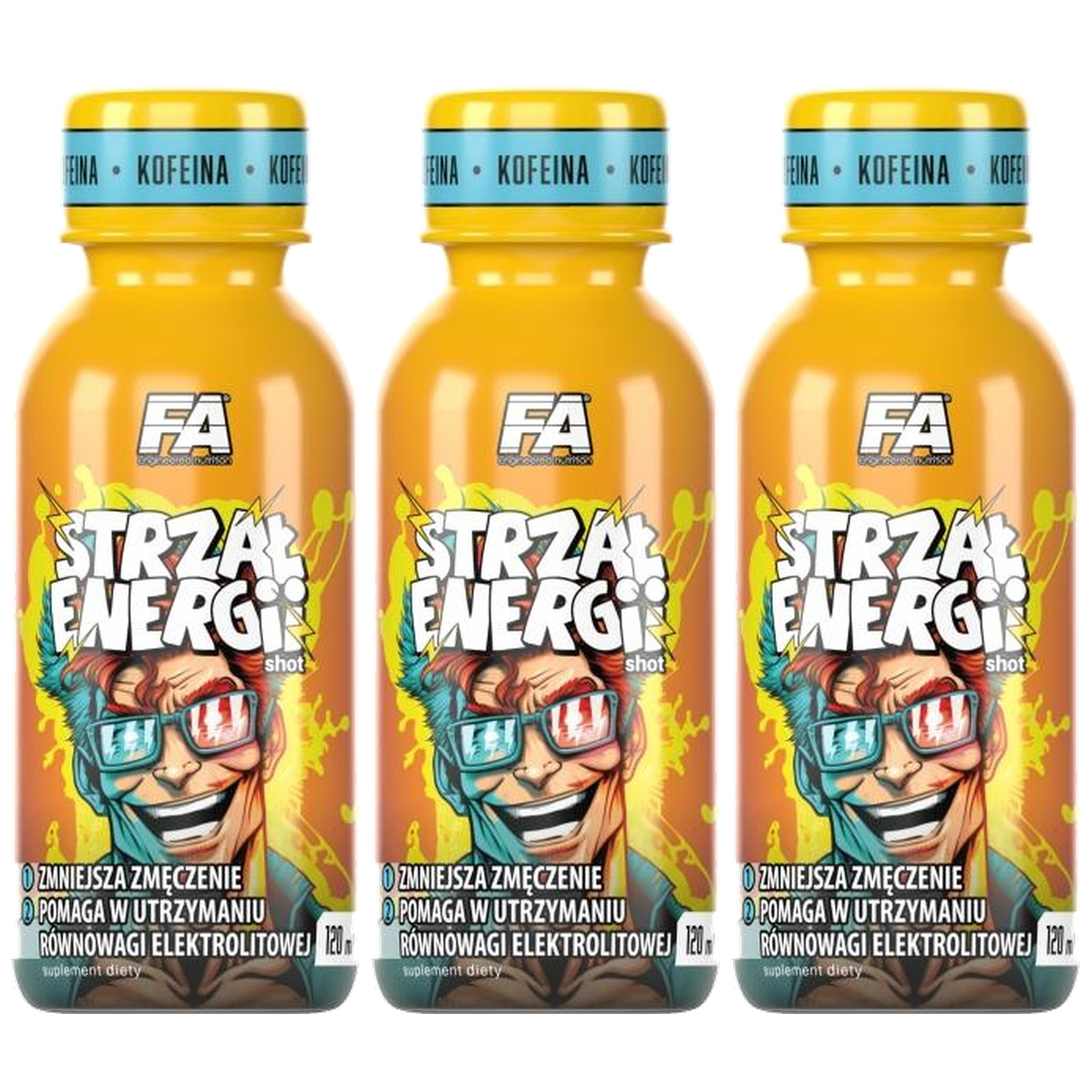 FITNESS AUTHORITY - Strzał Energii Shot - 3x 120ml - Grape Pear