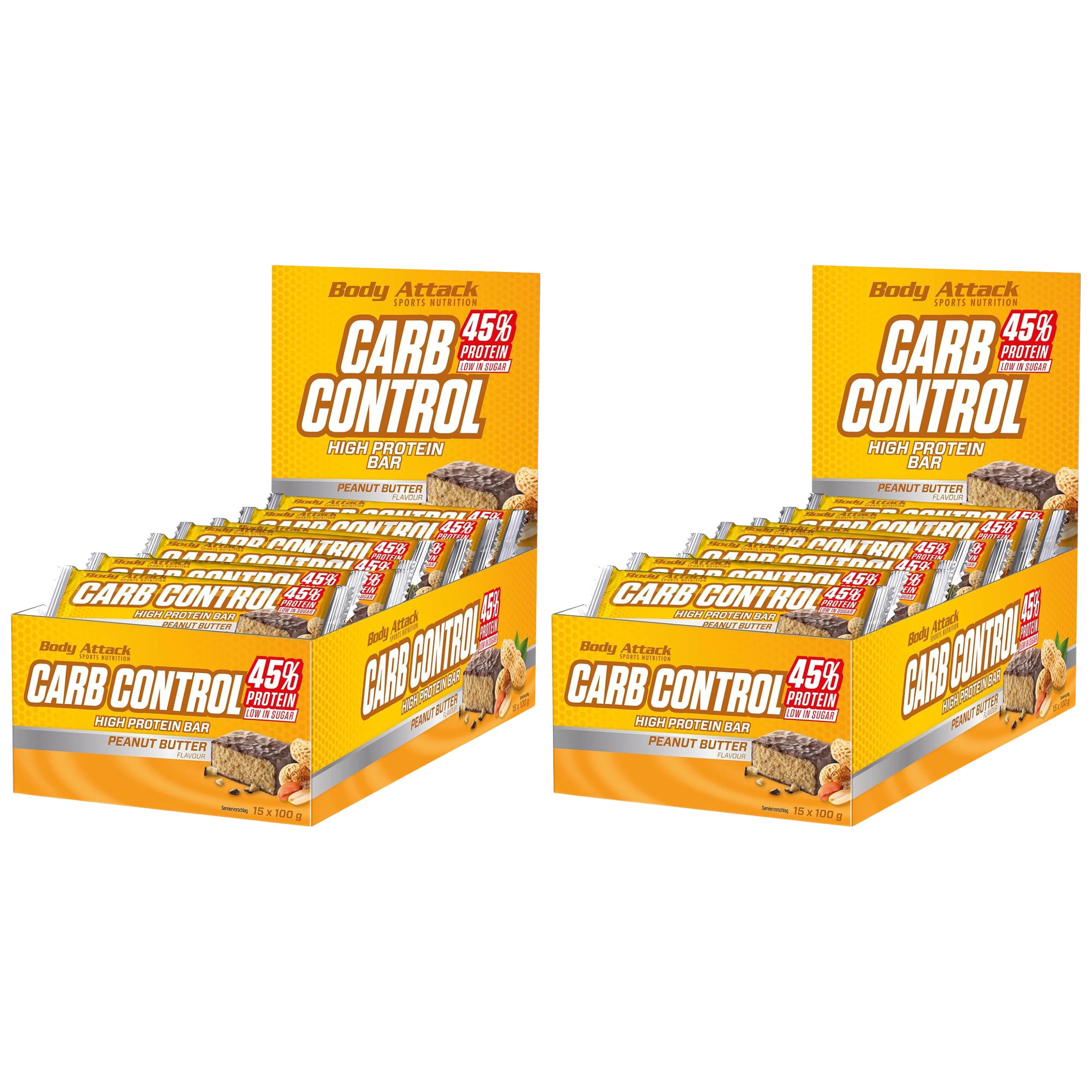 BODY ATTACK - Baton Carb Control - 15x 2x 100g