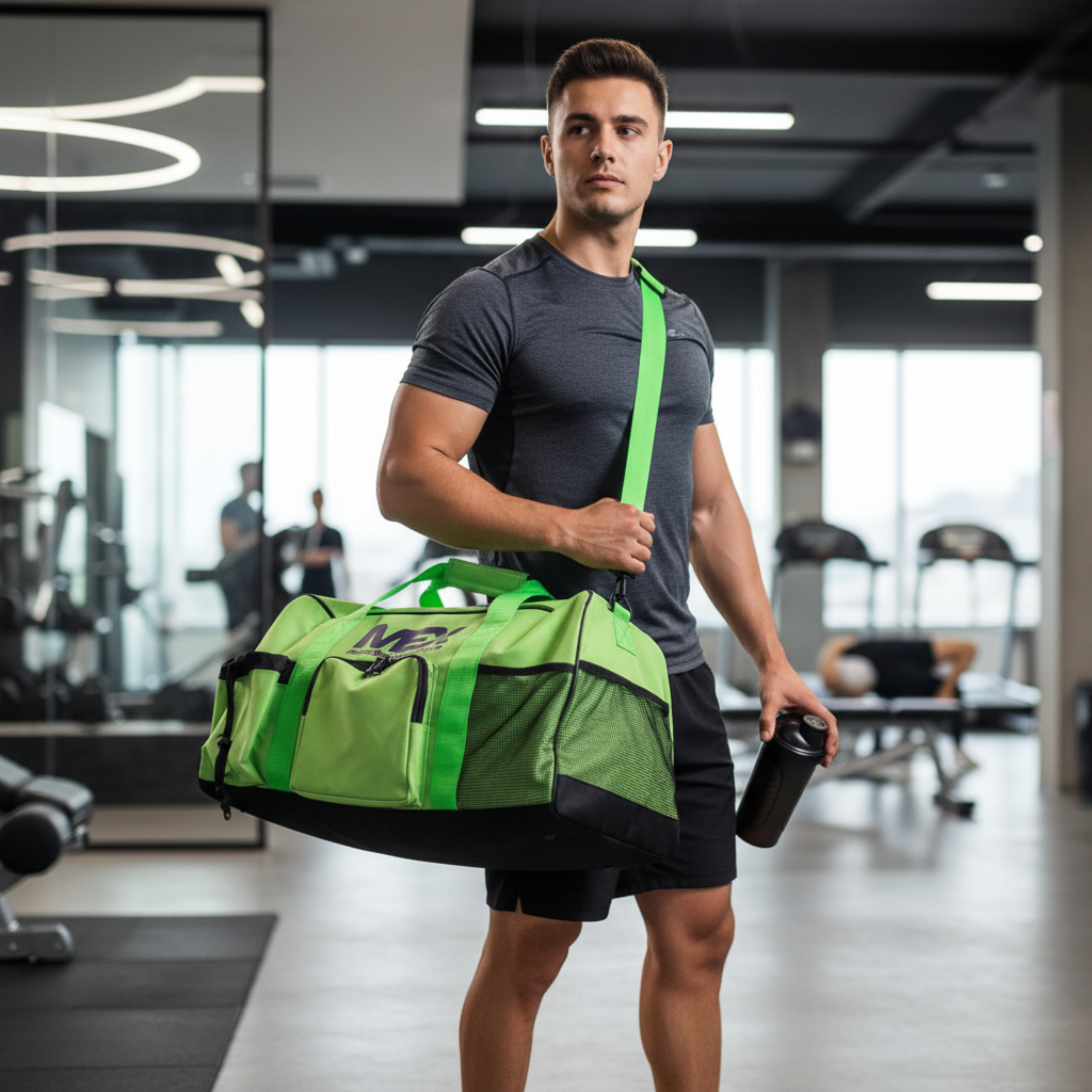 MEX NUTRITION - Torba Sportowa GymFit - 2x Lime