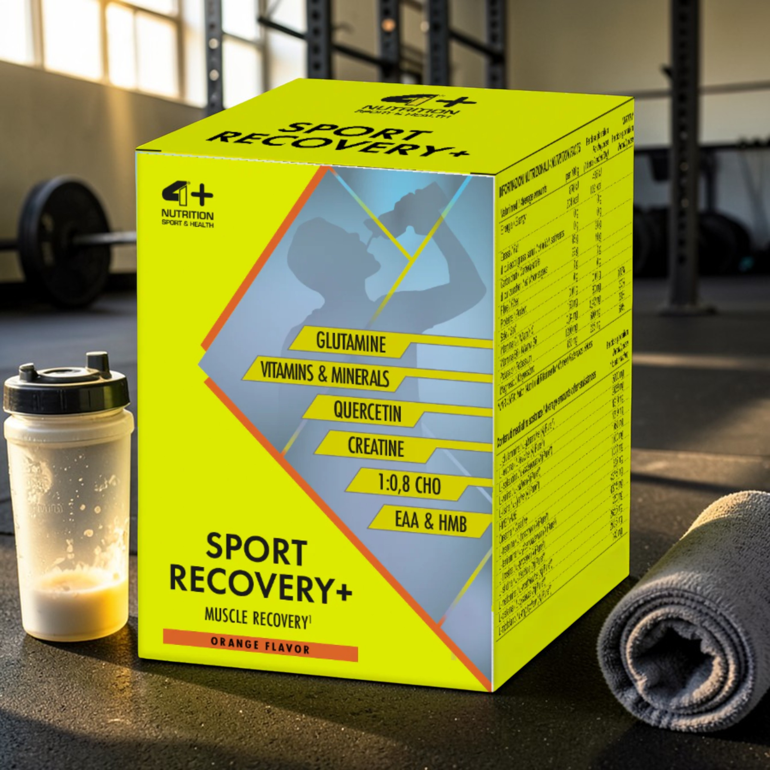 4+ NUTRITION - Sport Recovery+ - 2x 600g - Orange