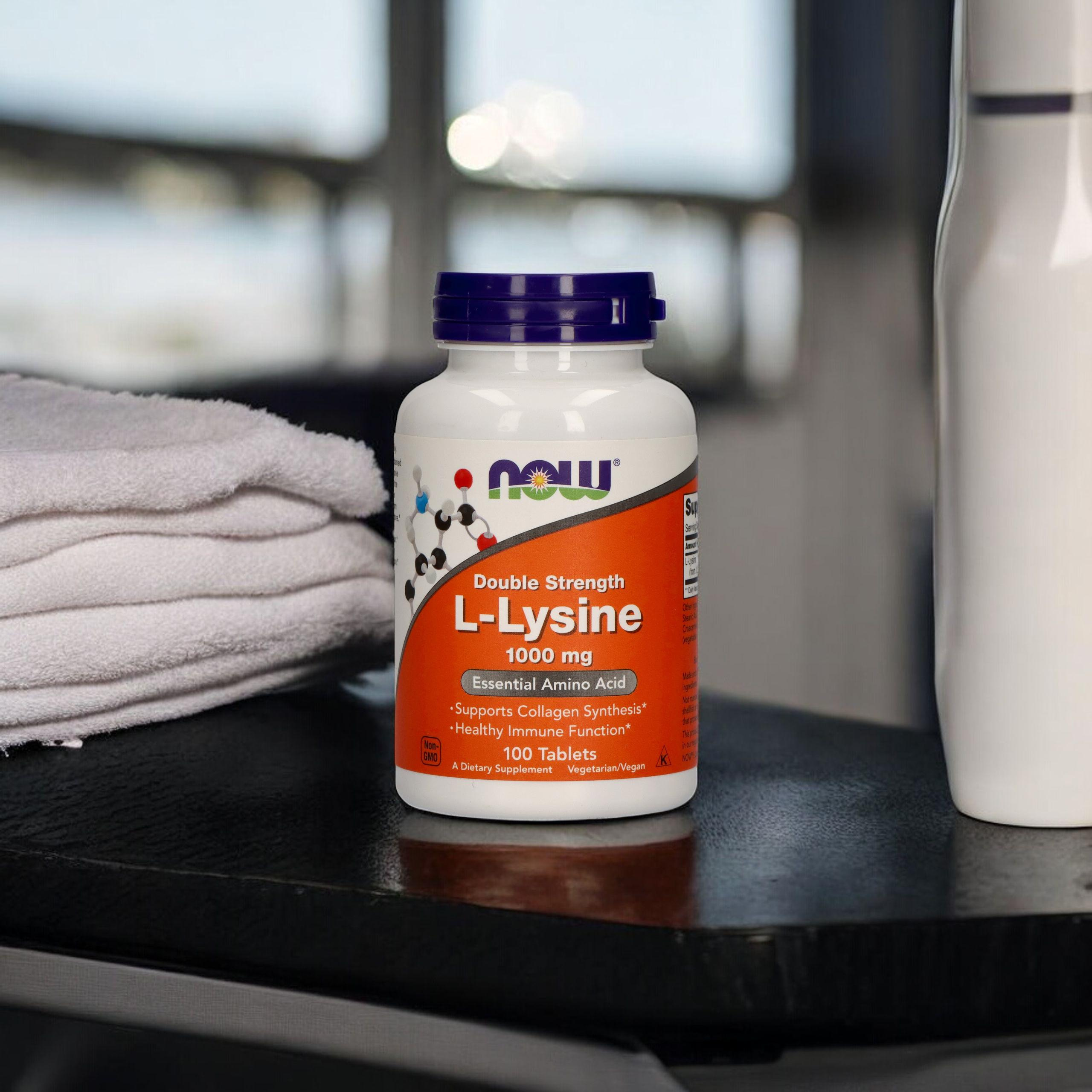 NOW L-Lysine 1000mg - 3x 100tabs
