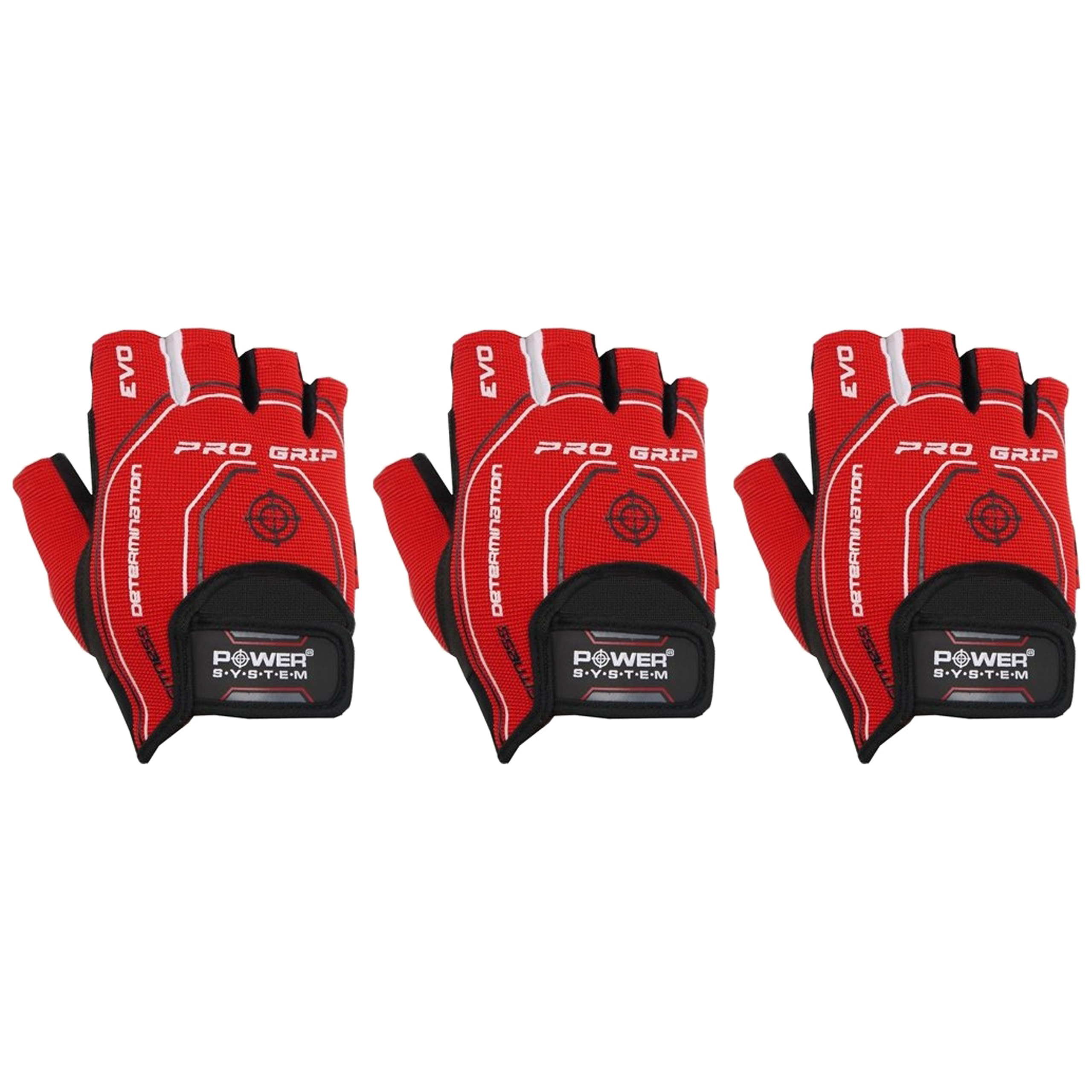 POWER SYSTEM Rękawice - Pro Grip Evo - 3x Red