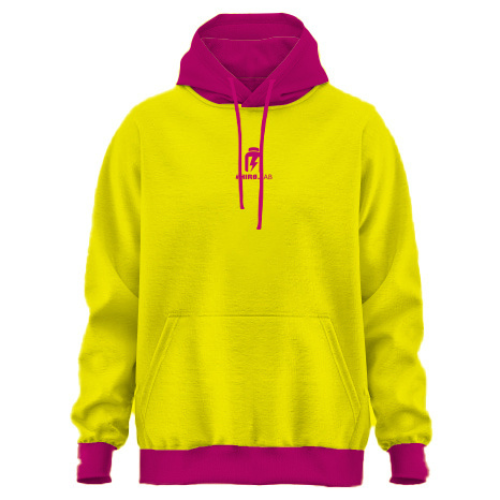 HIRO.LAB Bluza z kapturem HIRO - Żółto Różowa - 2x M