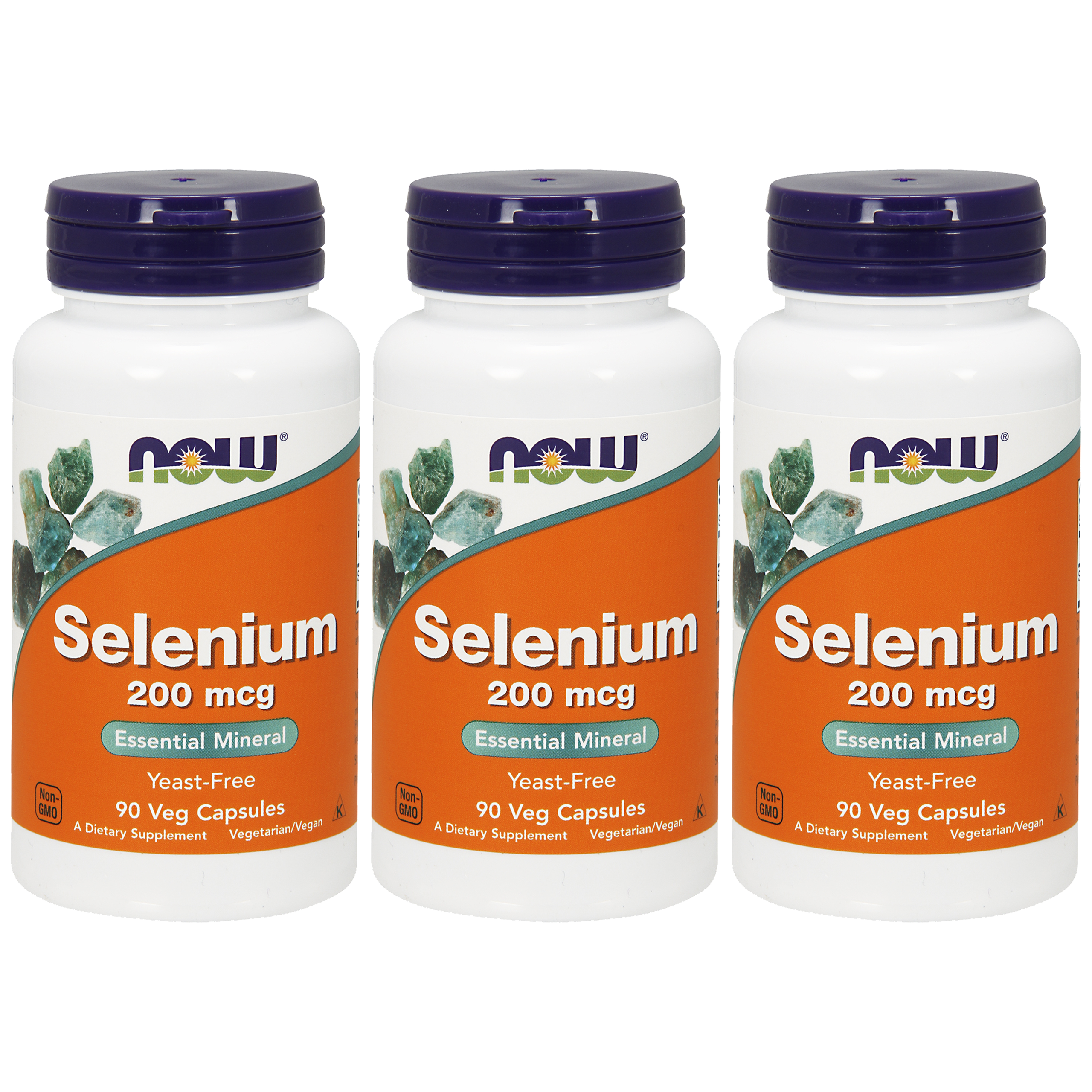 NOW Selenium - 200 MCG - 3x 90vegcaps