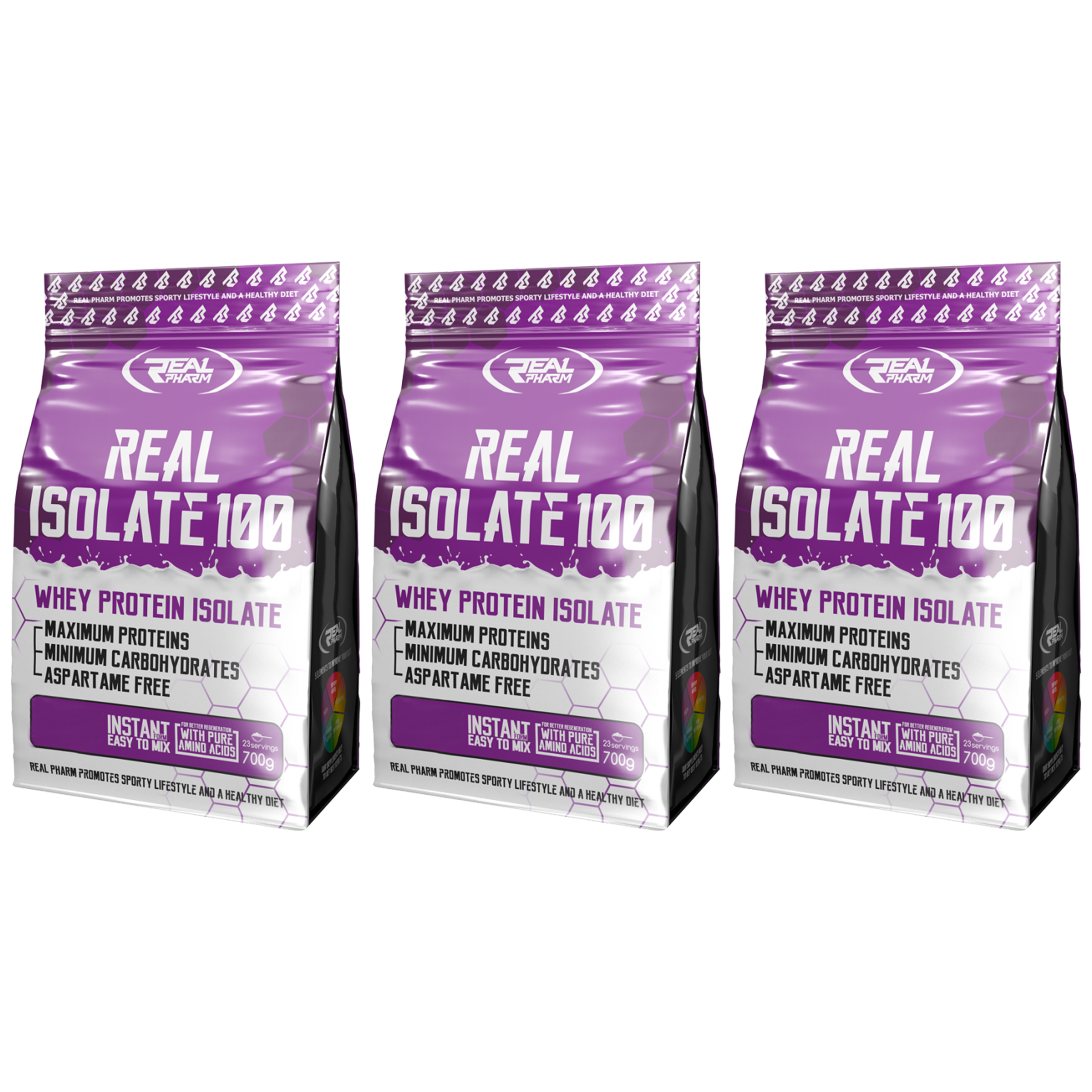 REAL PHARM Real Isolate 100 - 3x 700g