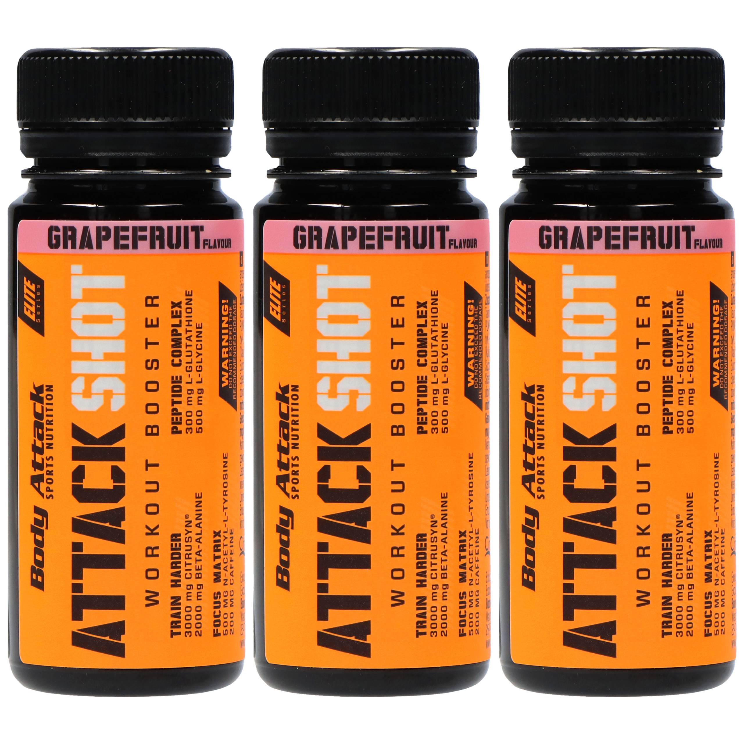 BODY ATTACK Attack Shot - 3x 60ml