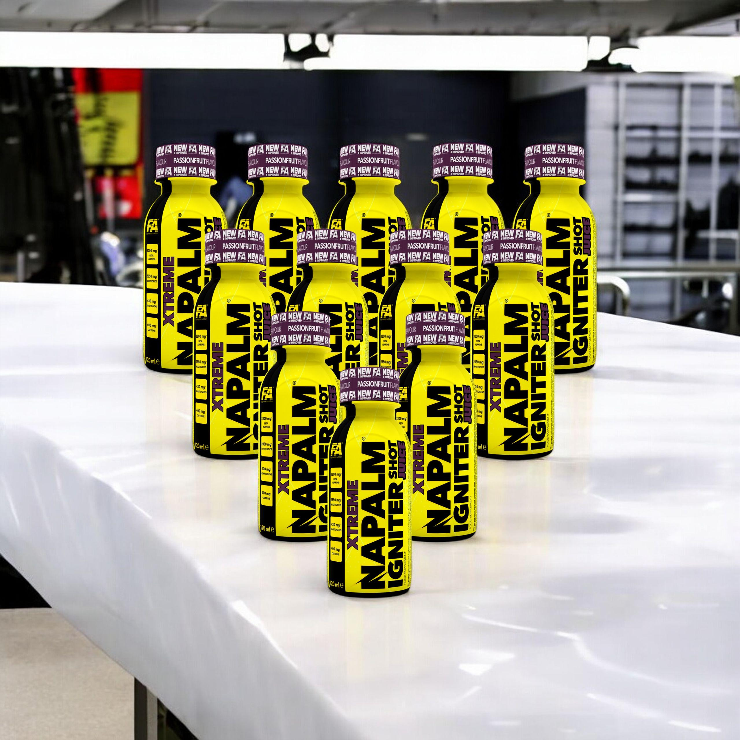 FITNESS AUTHORITY - Napalm Igniter Juice Shot - 12x 3x 120ml