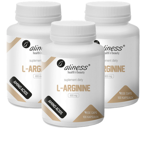 ALINESS - L-Arginine 800mg - 100vcaps. x3