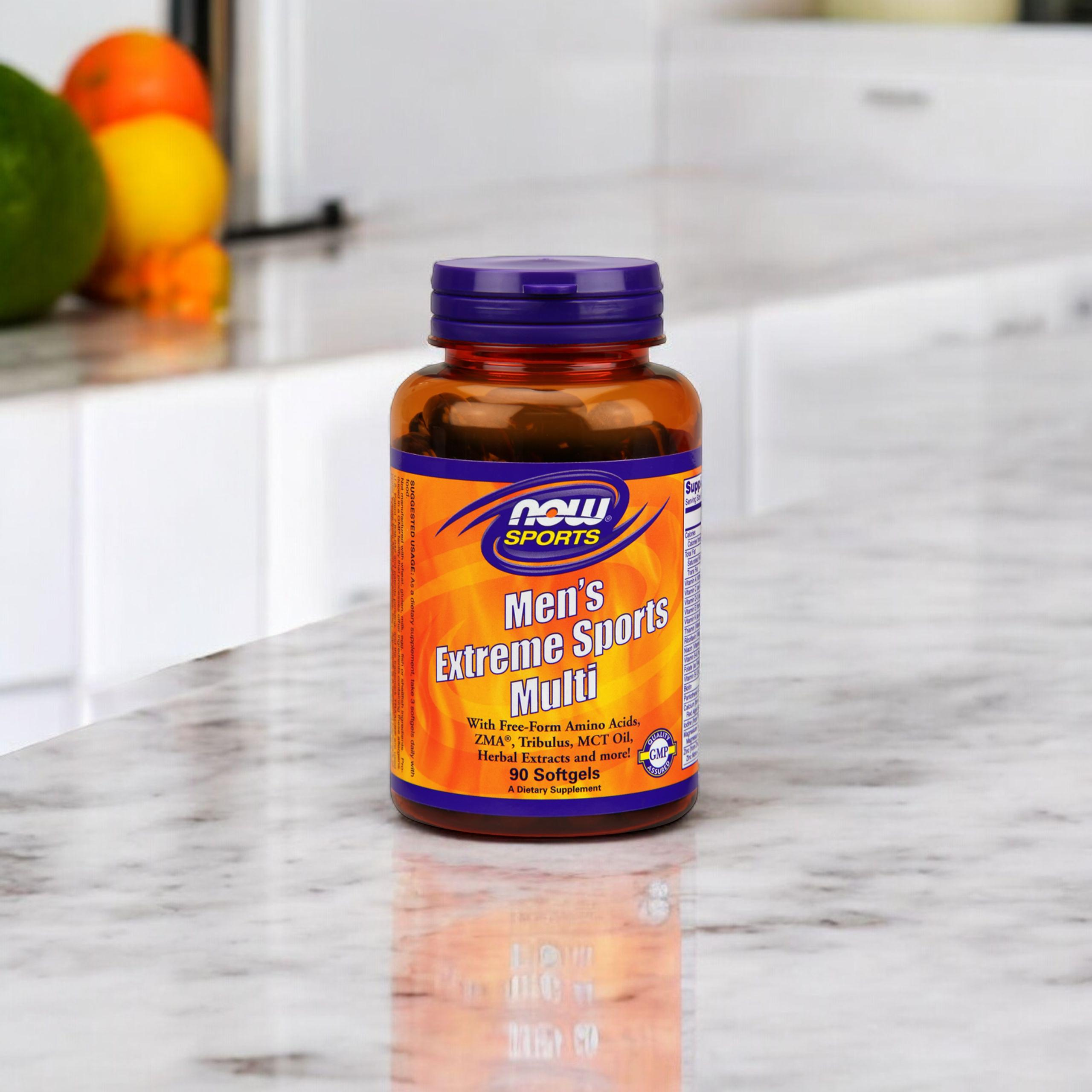 NOW Men's Extreme Sports MultiVitamin - 3x 90softgels