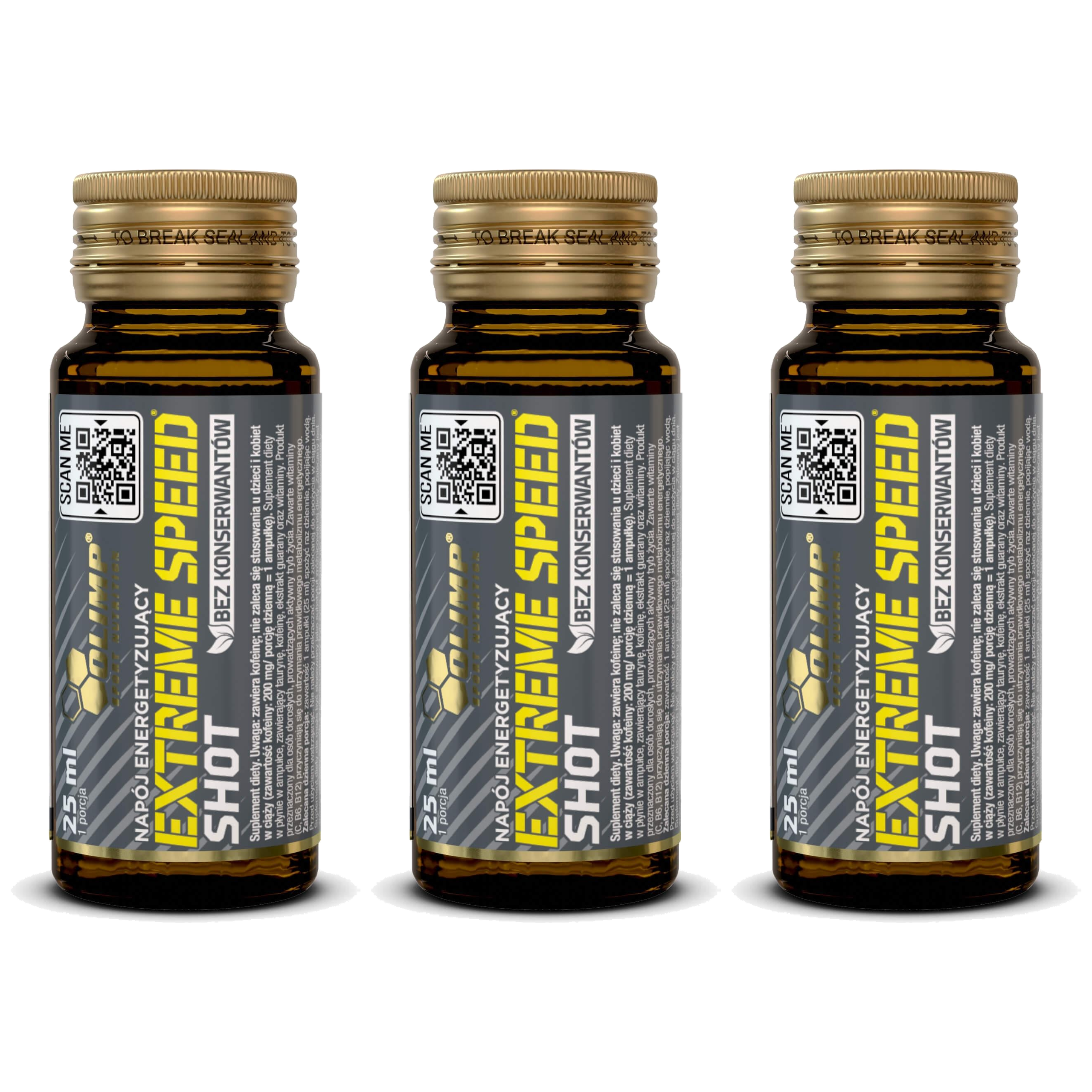 OLIMP - Extreme Speed Shot - 3x 25ml