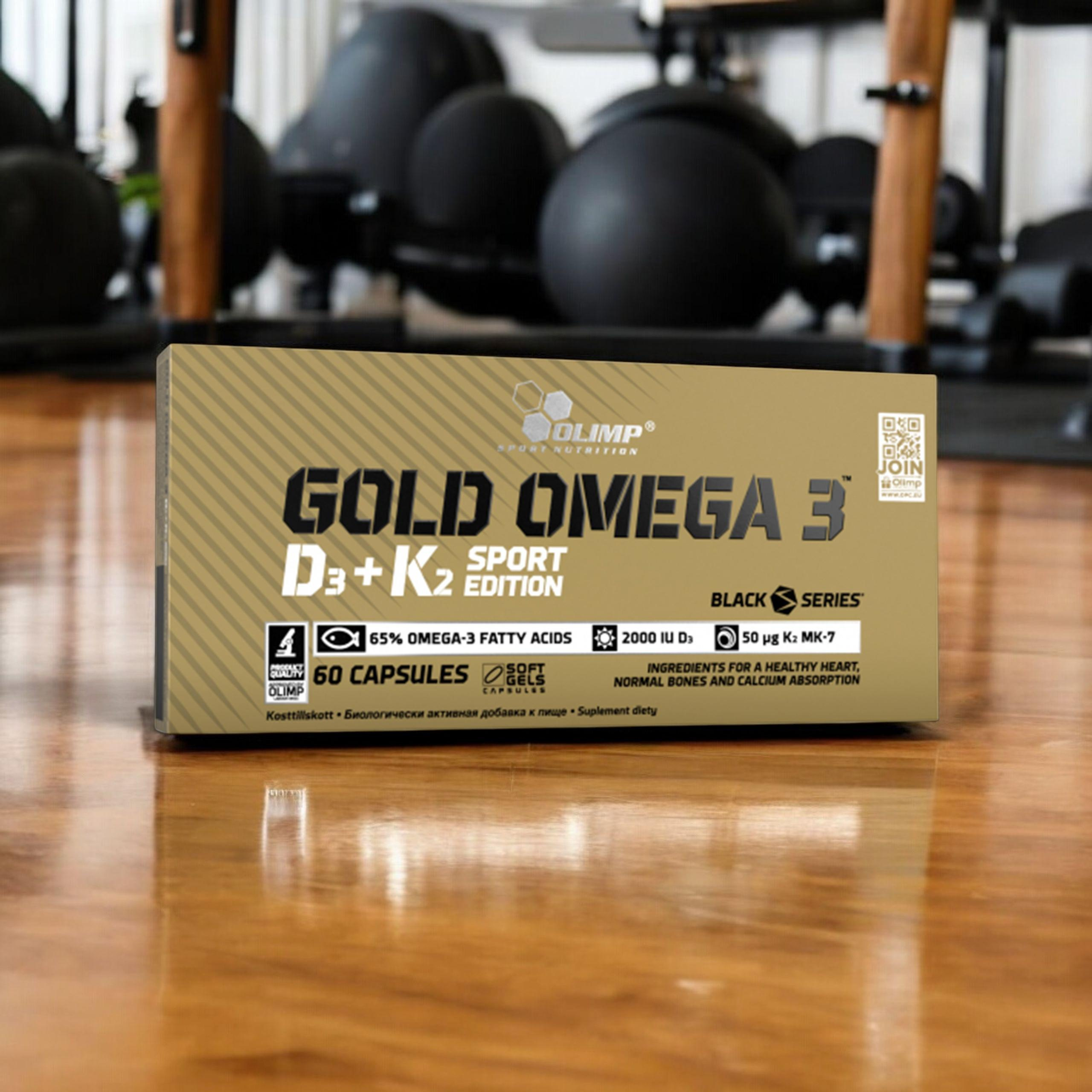 OLIMP Gold Omega 3 D3 + K2 Sport Edition - 3x 60caps