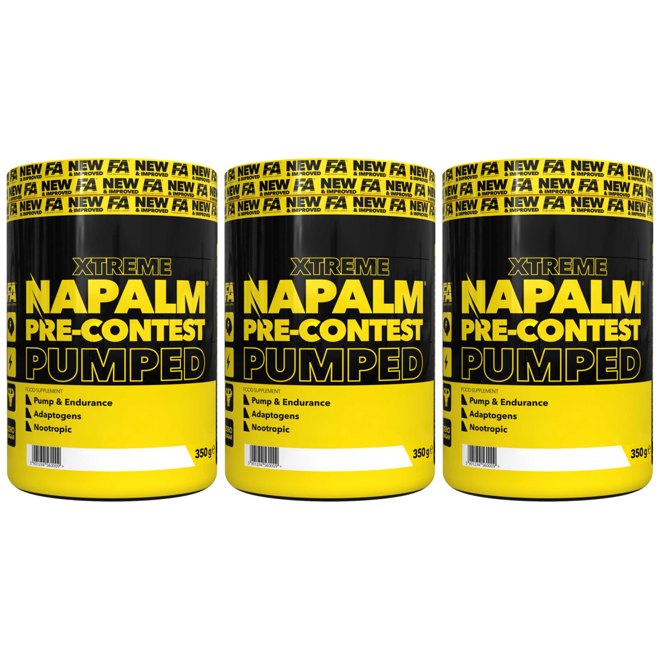 FITNESS AUTHORITY Napalm Pre-Contest Pumped - 3x 350g