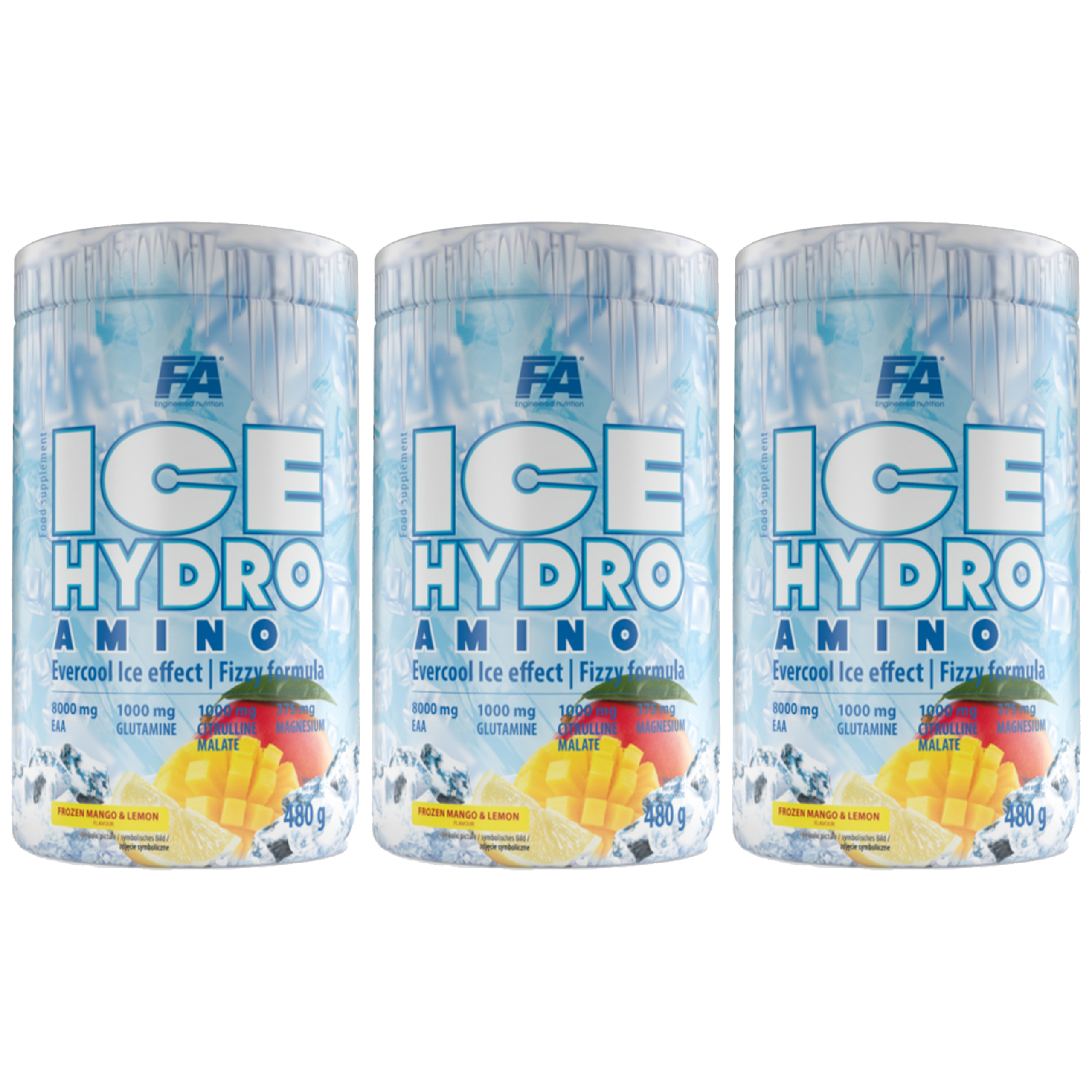 FITNESS AUTHORITY Ice Hydro Amino - 3x 480g