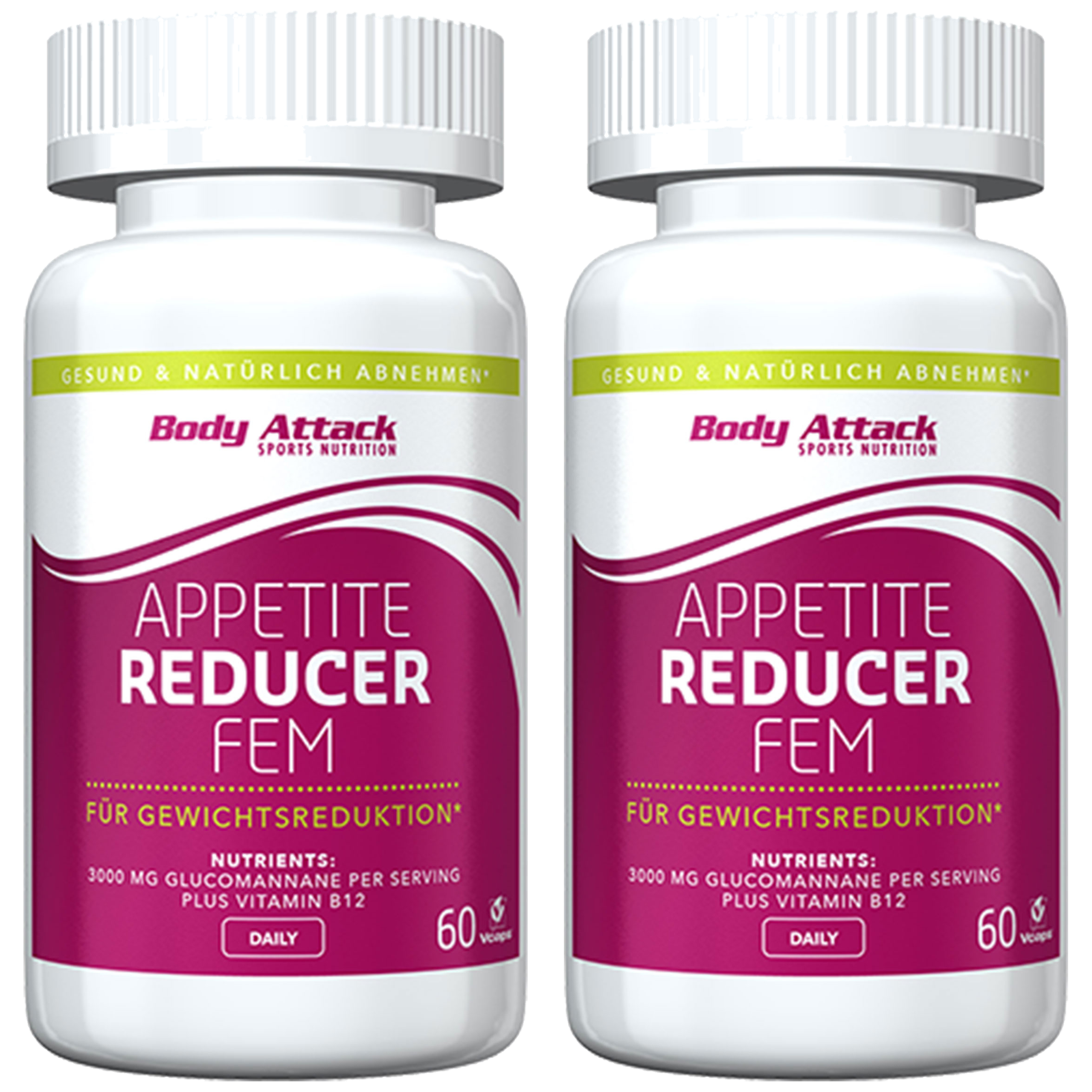 BODY ATTACK Appetite Reducer FEM - 2x 60vcaps