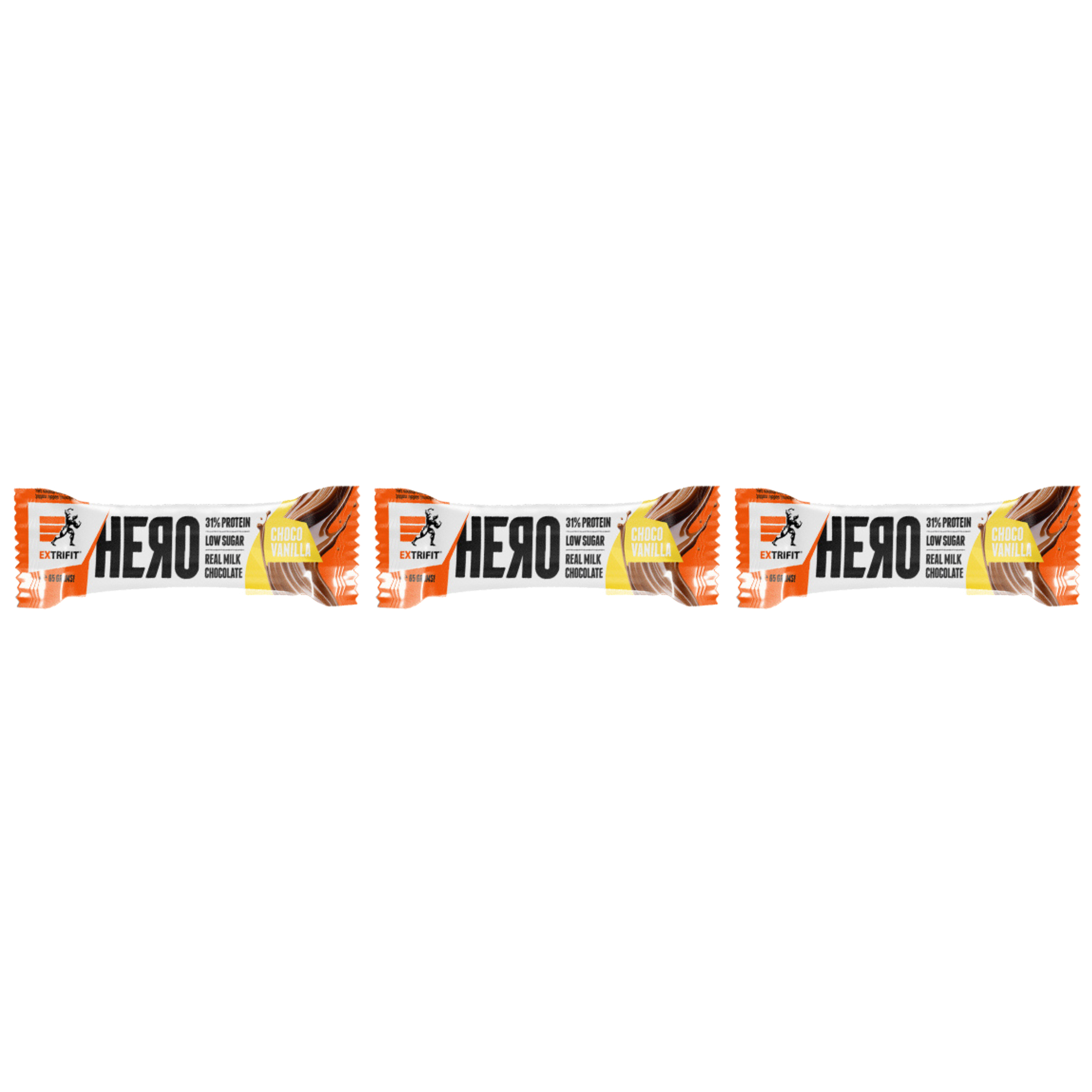 EXTRIFIT - Baton Hero - 3x 65g - Chocolate Vanilla