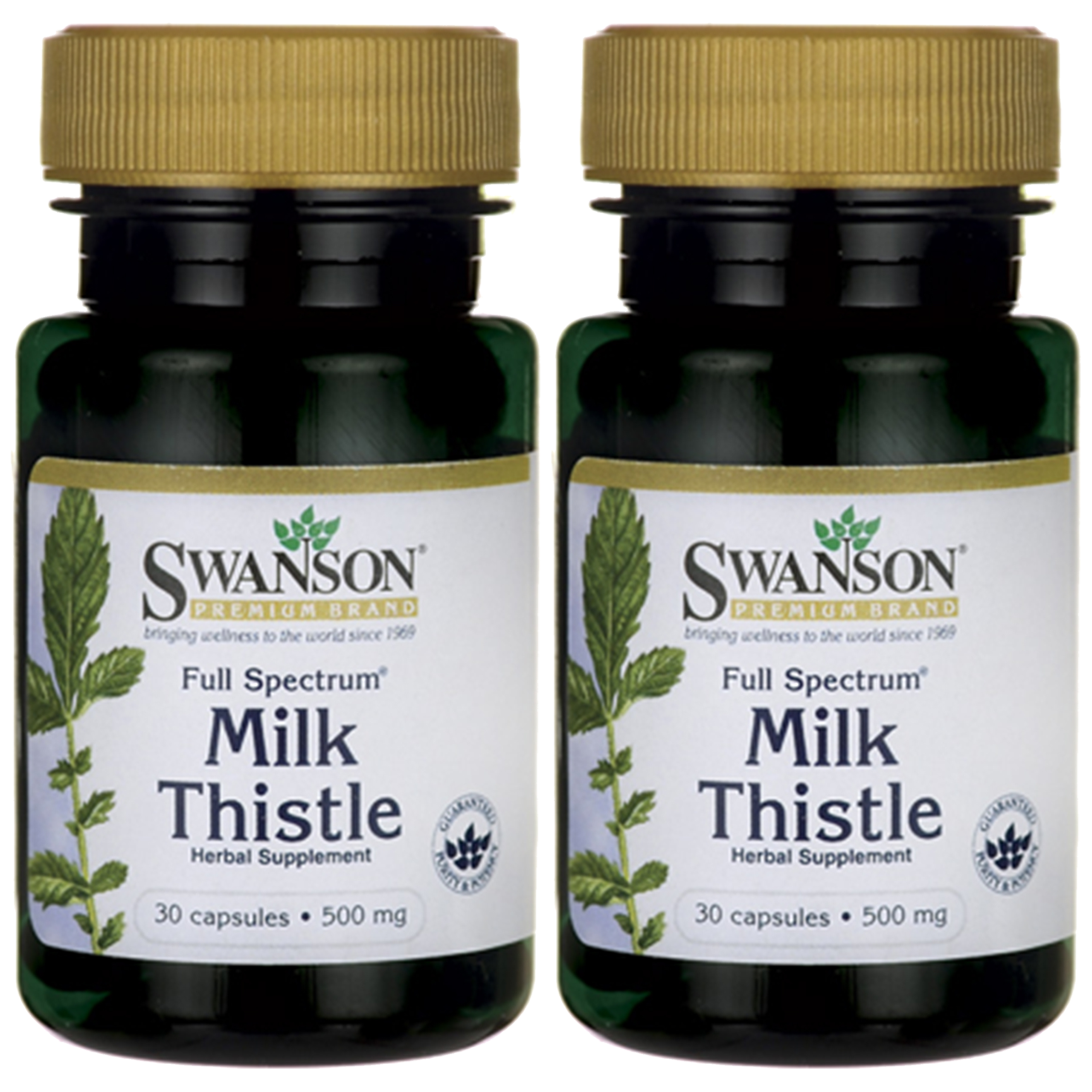 SWANSON Full Spectrum Milk Thistle 500mg - 2x 30caps
