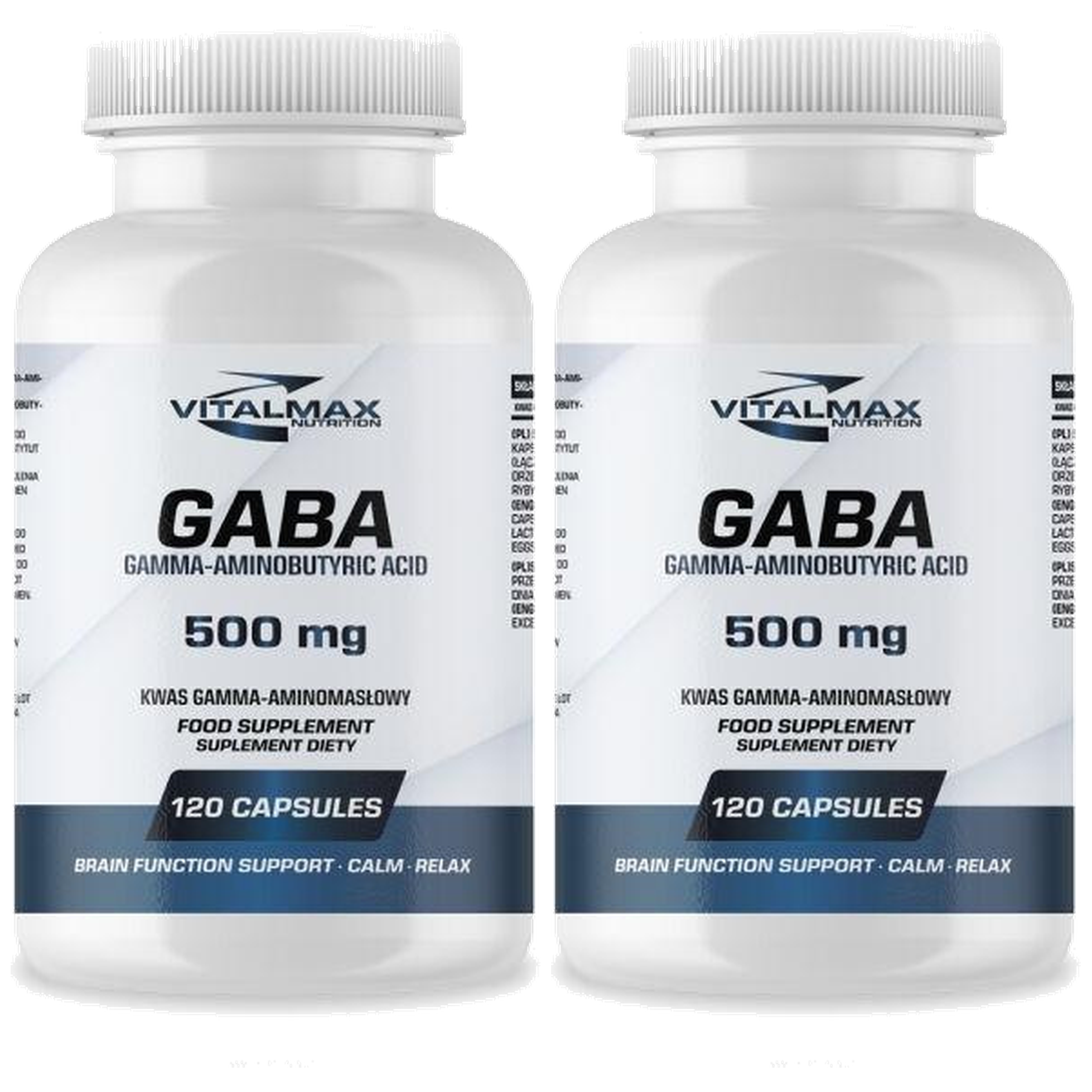 VITALMAX - GABA 500mg - 2x 120caps.