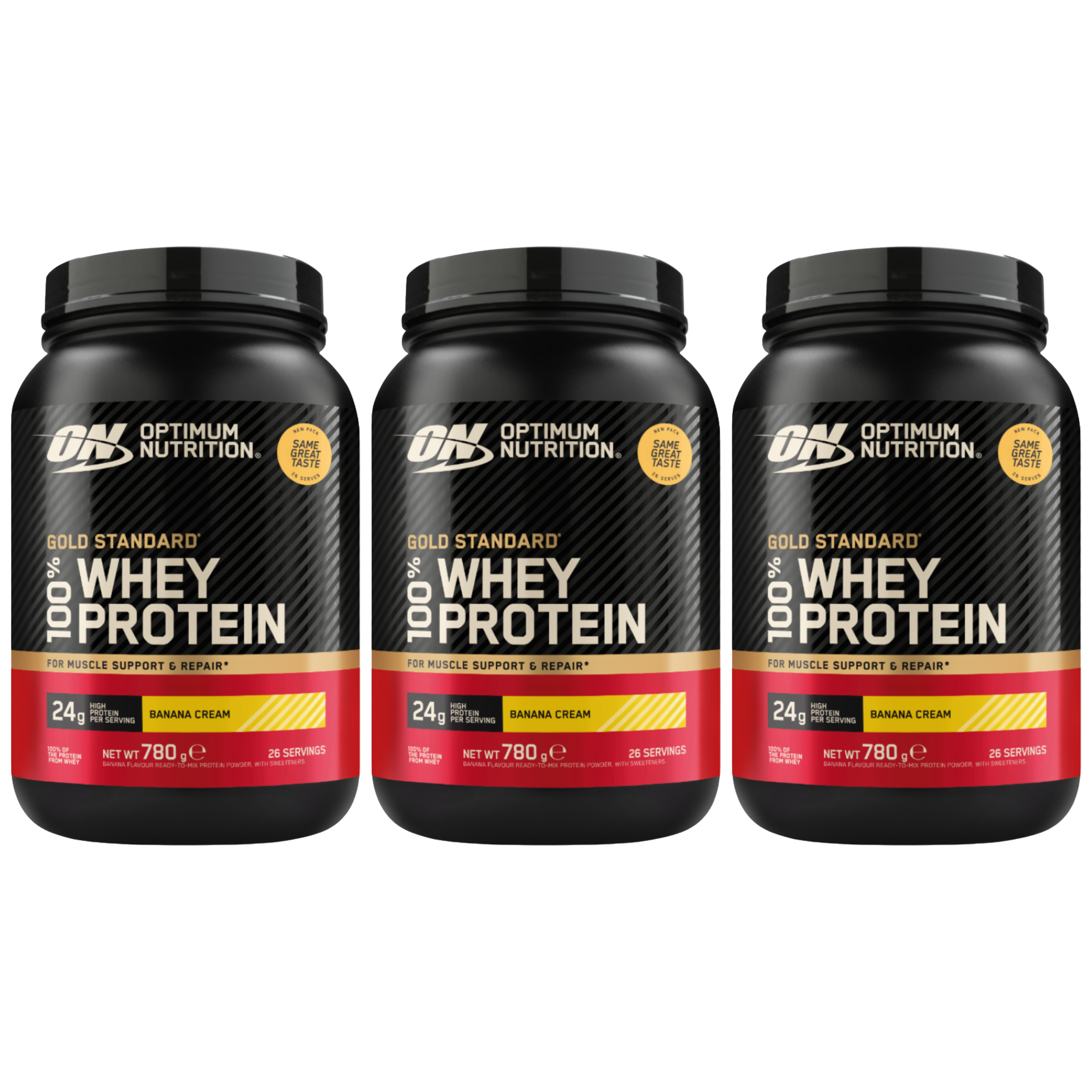 OPTIMUM NUTRITION Whey Gold Standard - 3x 780g