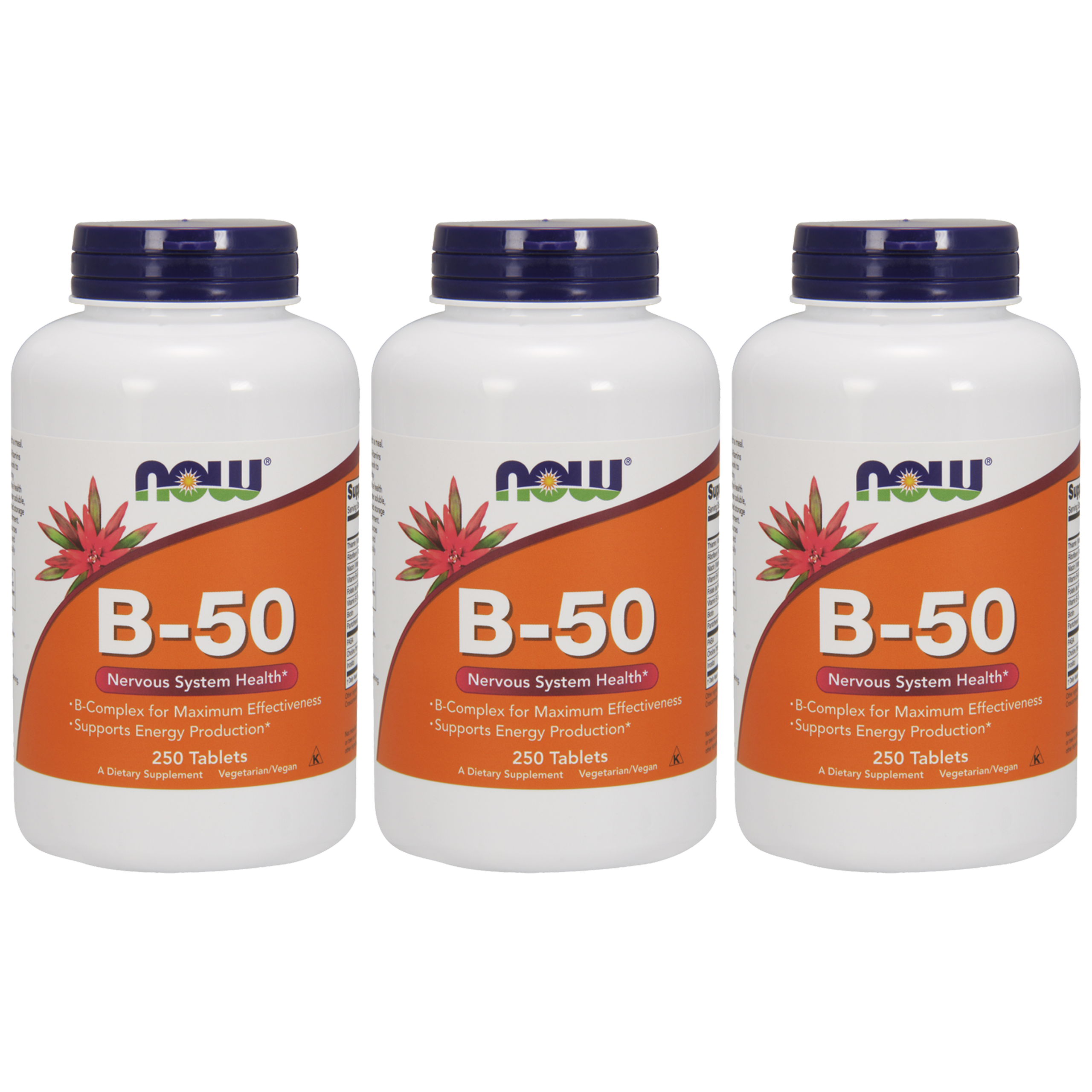 NOW Vitamin B-50 - 3x 250tab