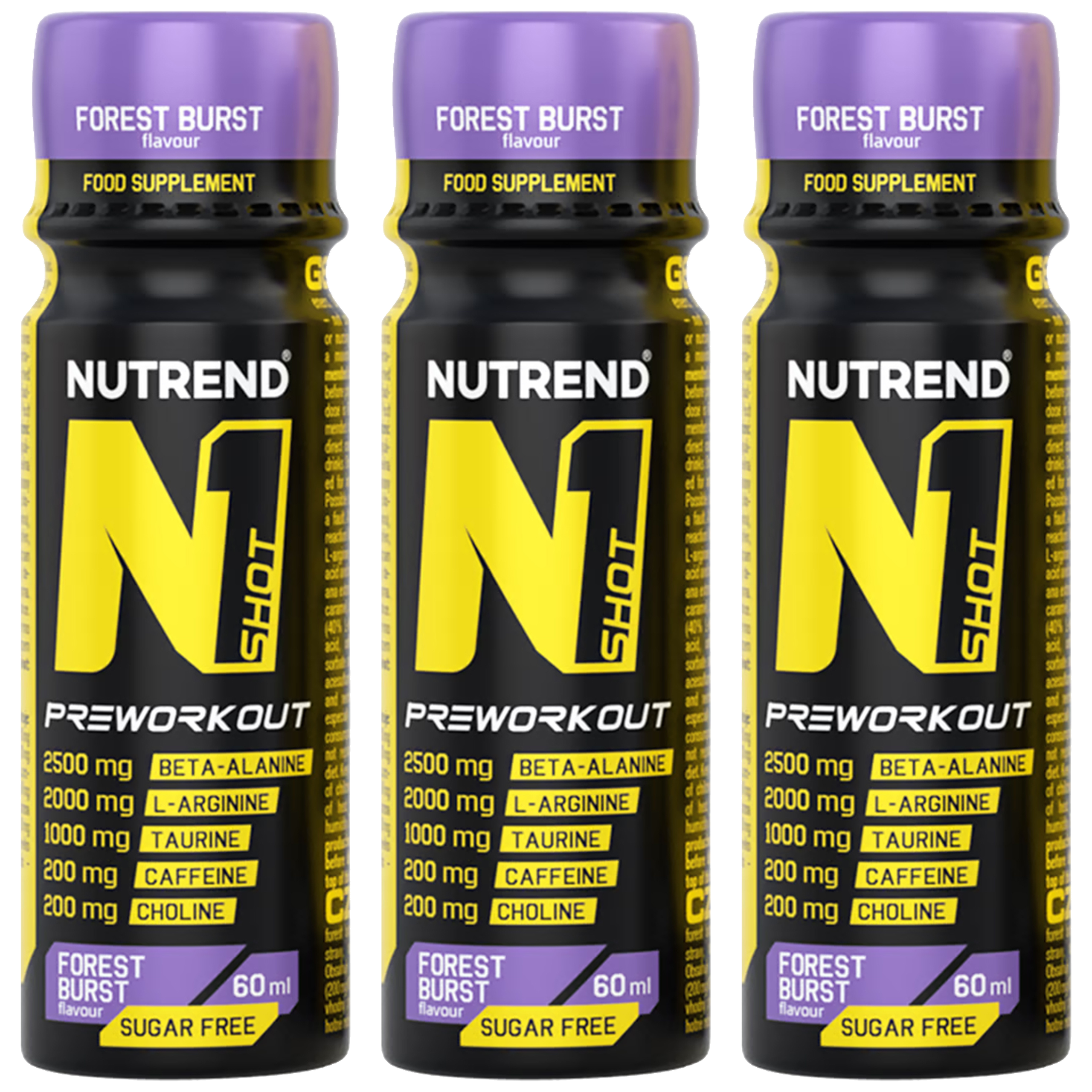 NUTREND N1 Shot PreWorkout - 3x 60ml