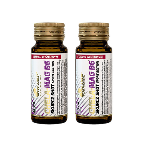 OLIMP Chela-Mag B6 Skurcz Shot Sport Edition - 2x 25ml - Cherry